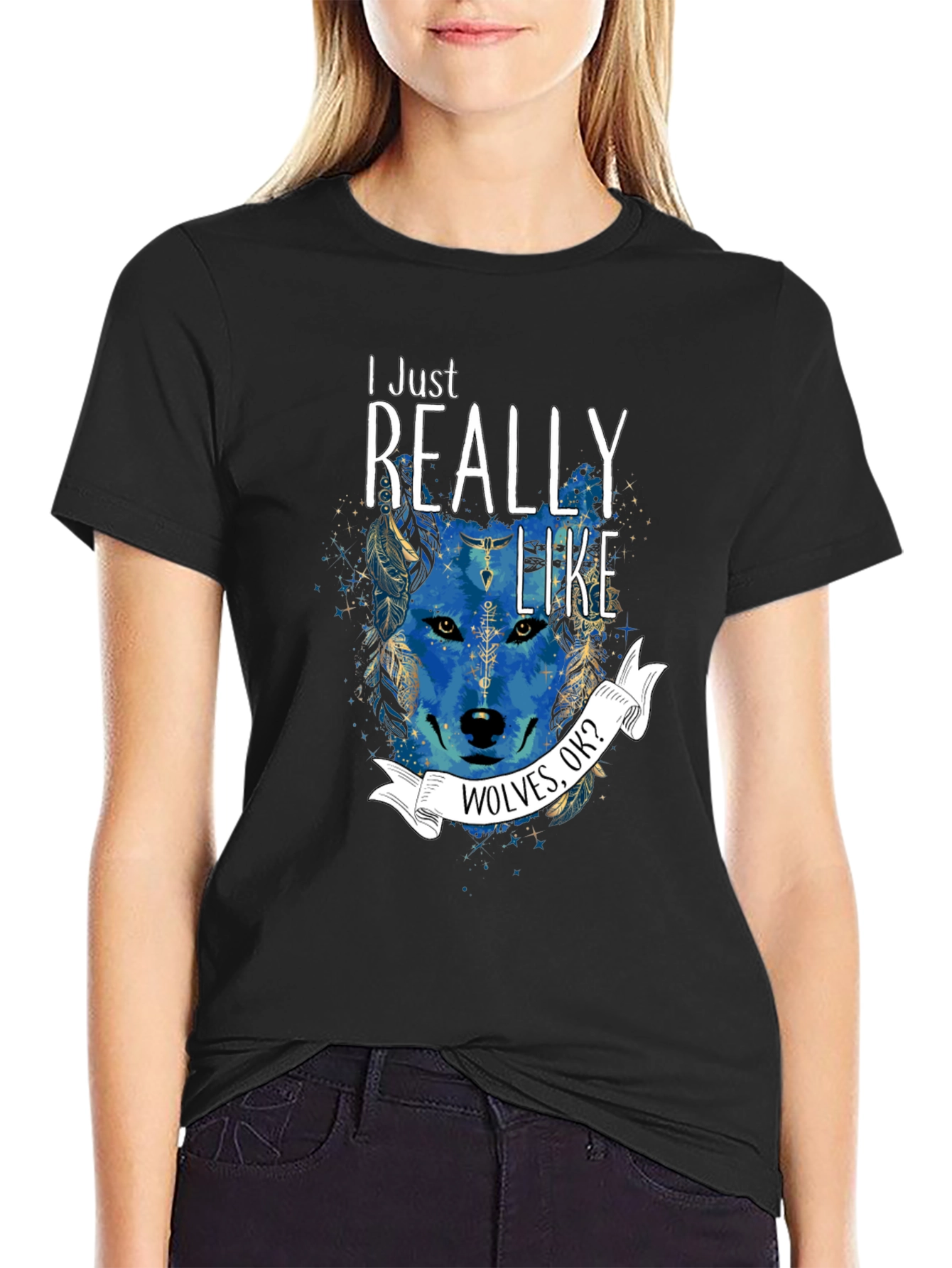 Wolf Lover T-Shirt - I Just Really Like Wolves OK?