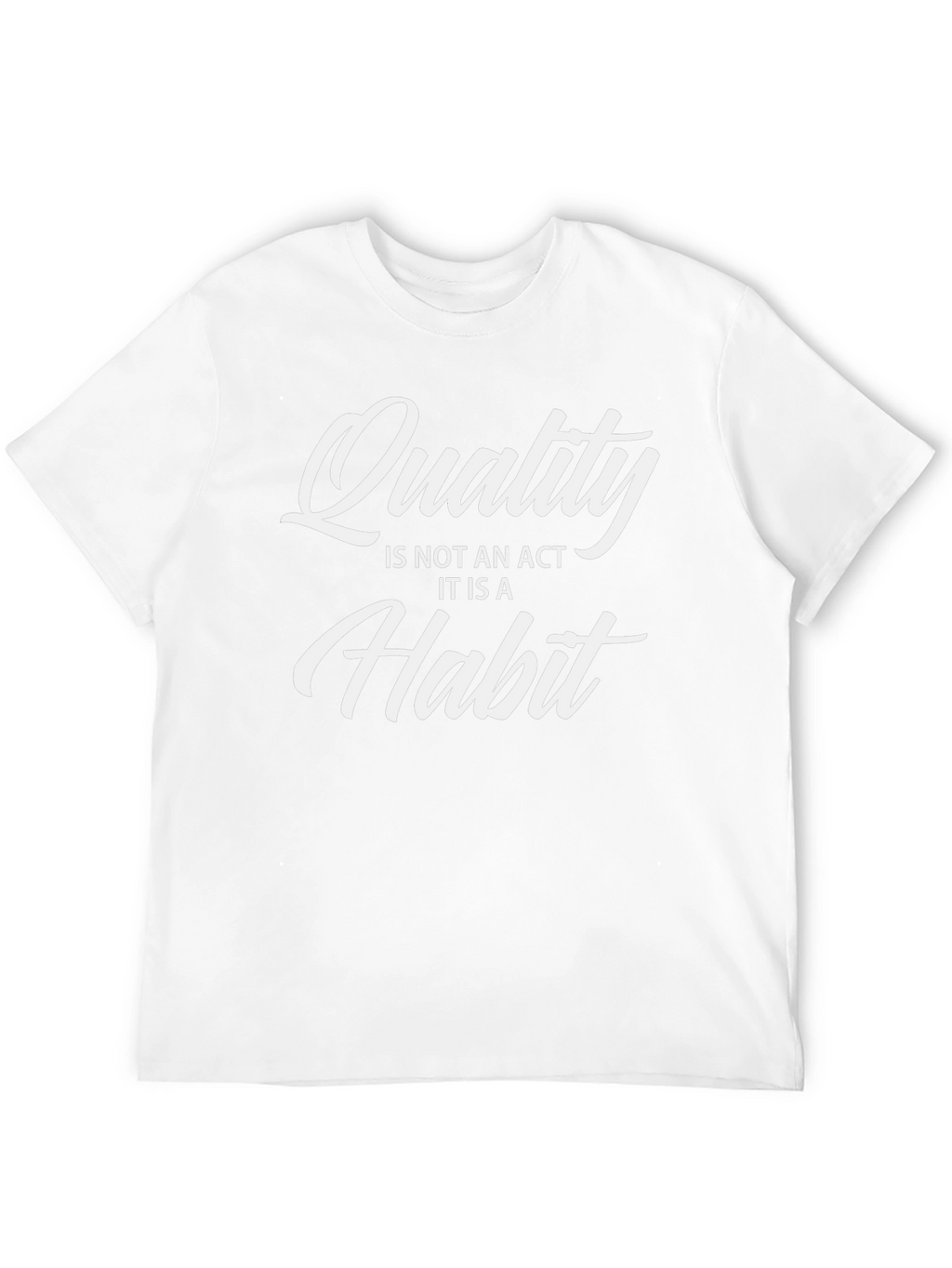 Quality Habit Graphic Tee - Black Cotton Casual Shirt