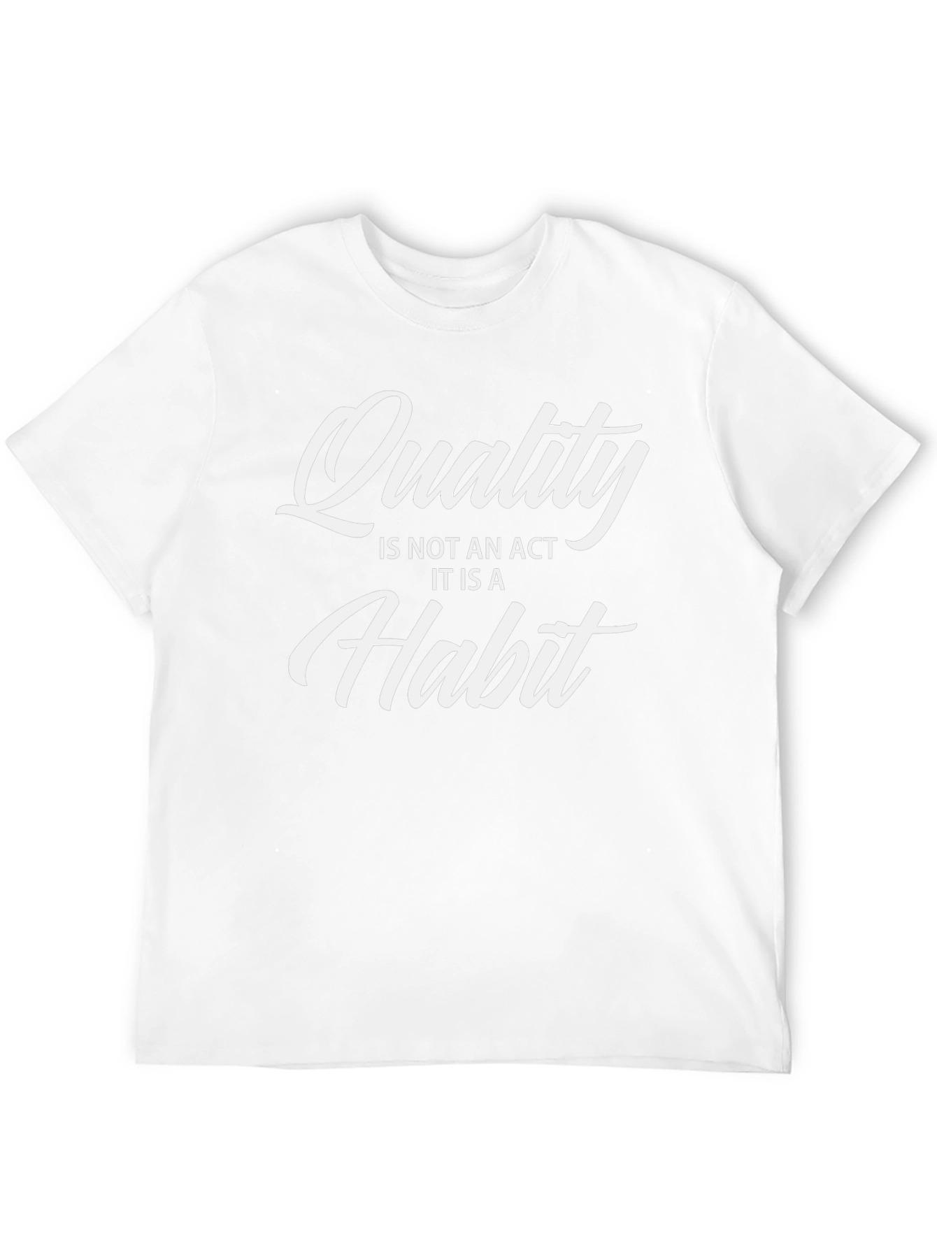 Quality Habit Graphic Tee - Black Cotton Casual Shirt