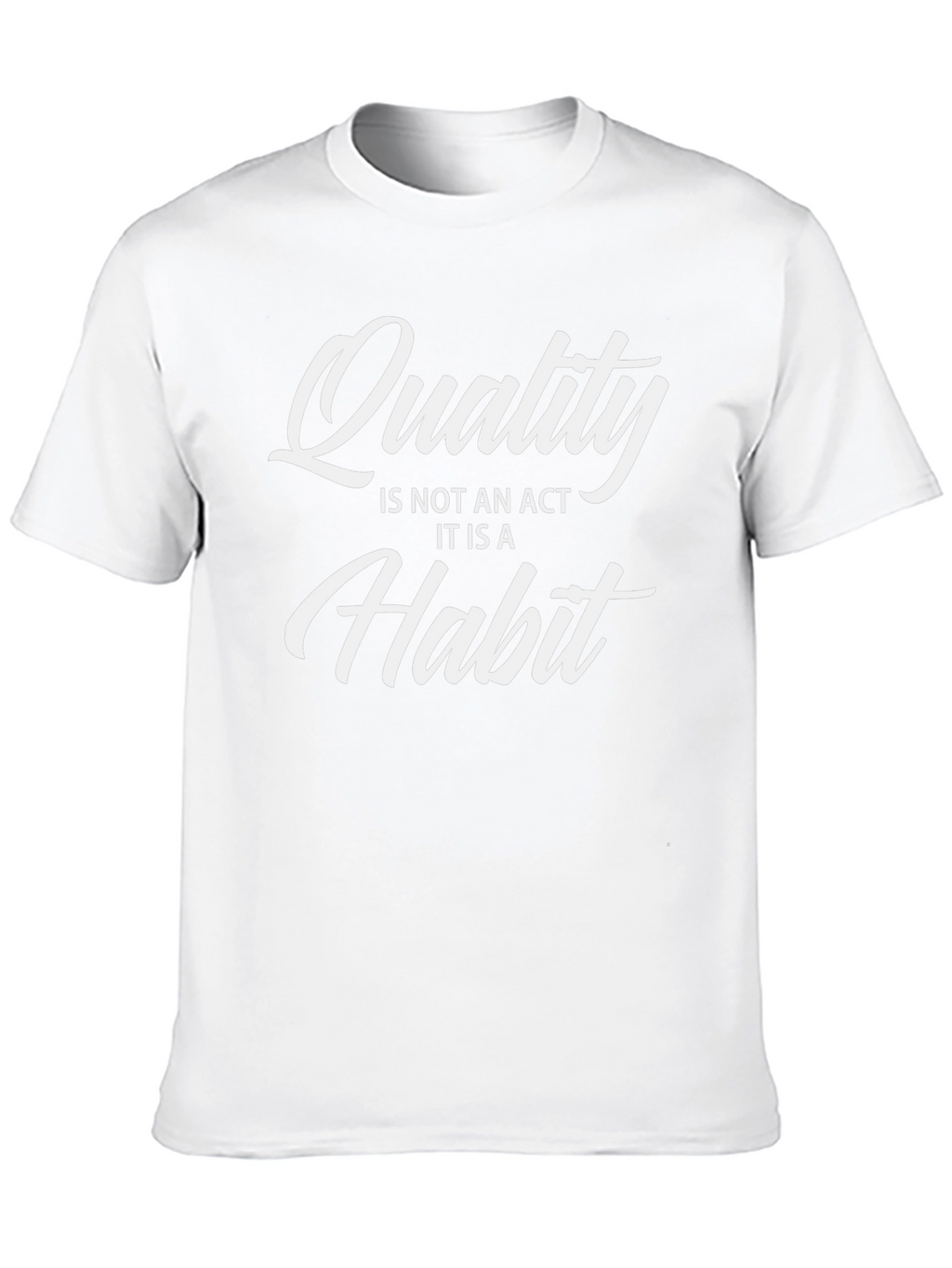 Quality Habit Graphic Tee - Black Cotton Casual Shirt