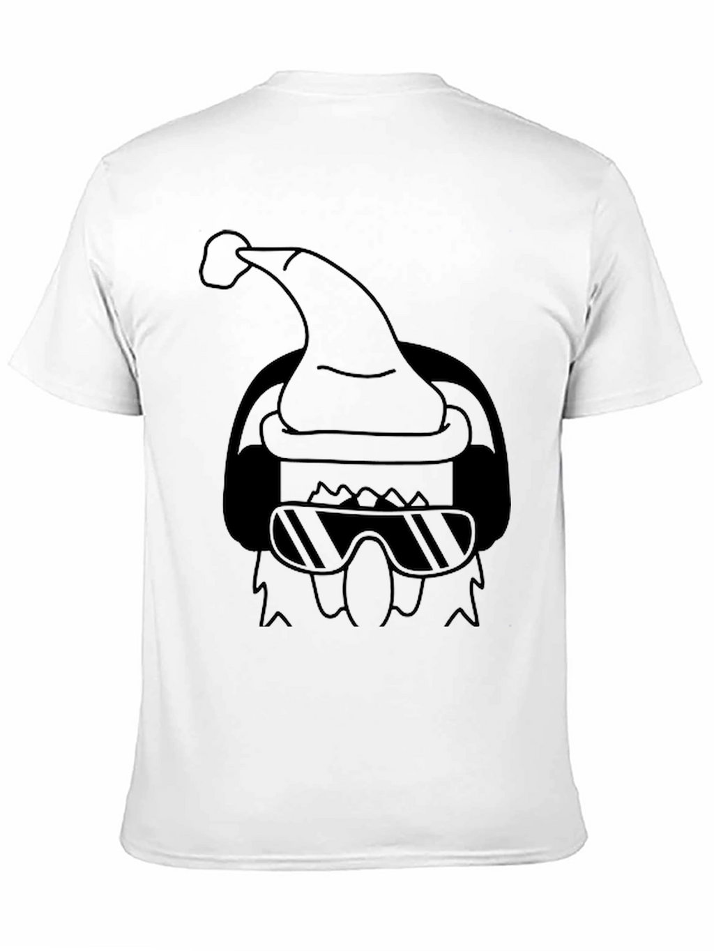 Cool Santa Graphic Tee - Black