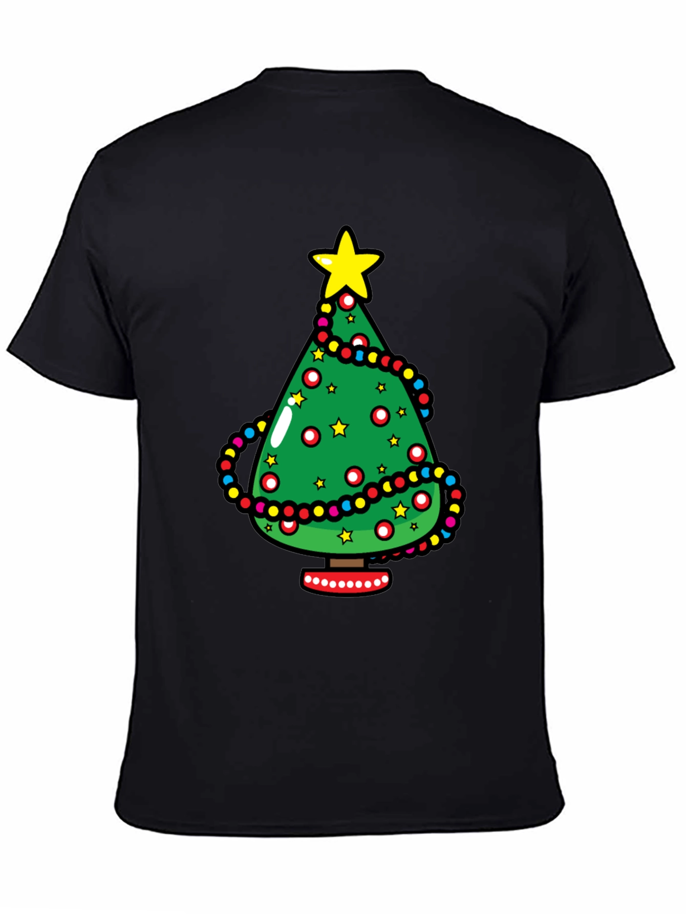 Festive Christmas Tree Graphic Tee - Holiday Style