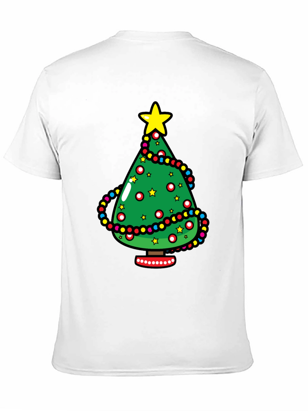 Festive Christmas Tree Graphic Tee - Holiday Style