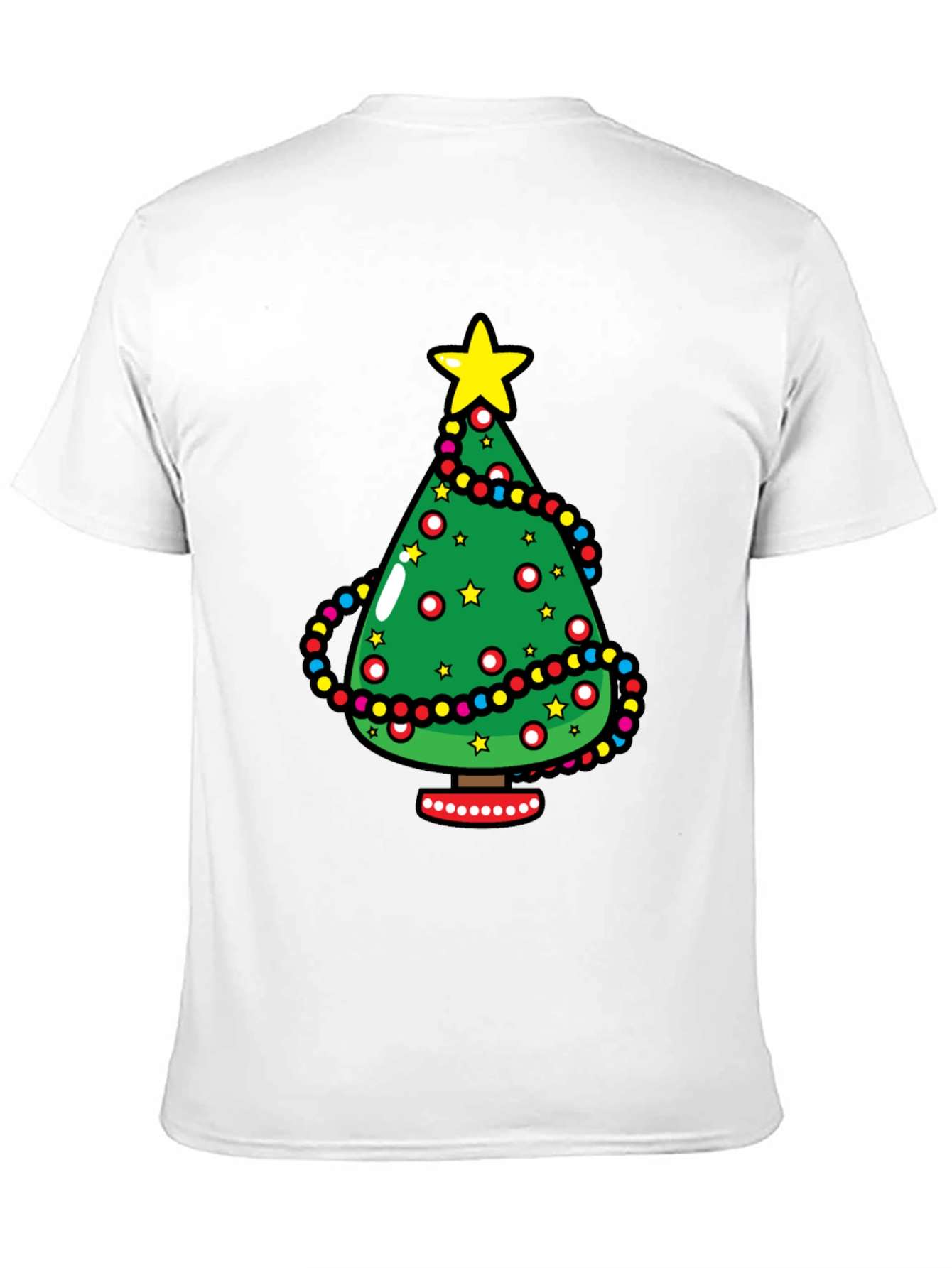 Festive Christmas Tree Graphic Tee - Holiday Style