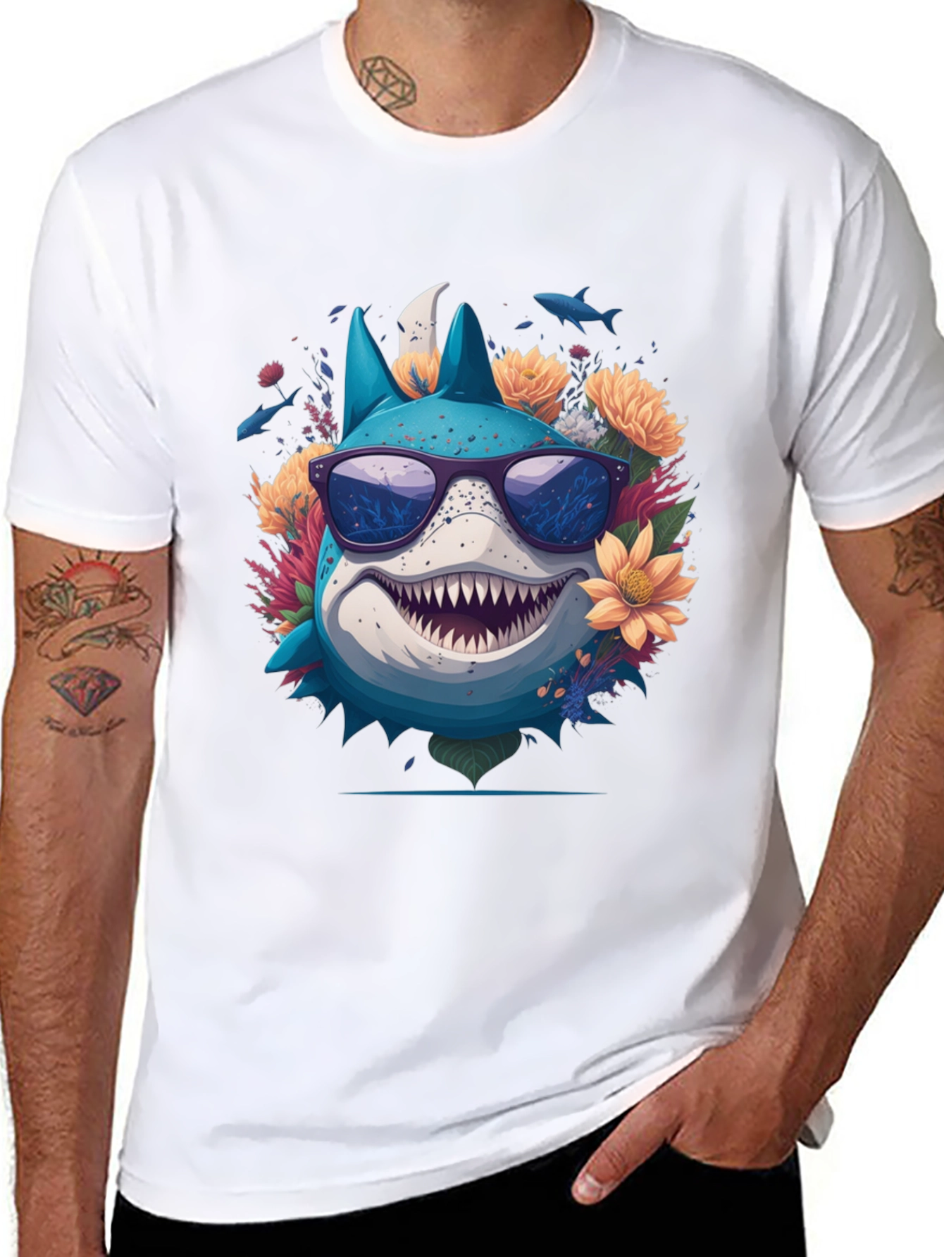 Cool Shark in Sunglasses T-Shirt