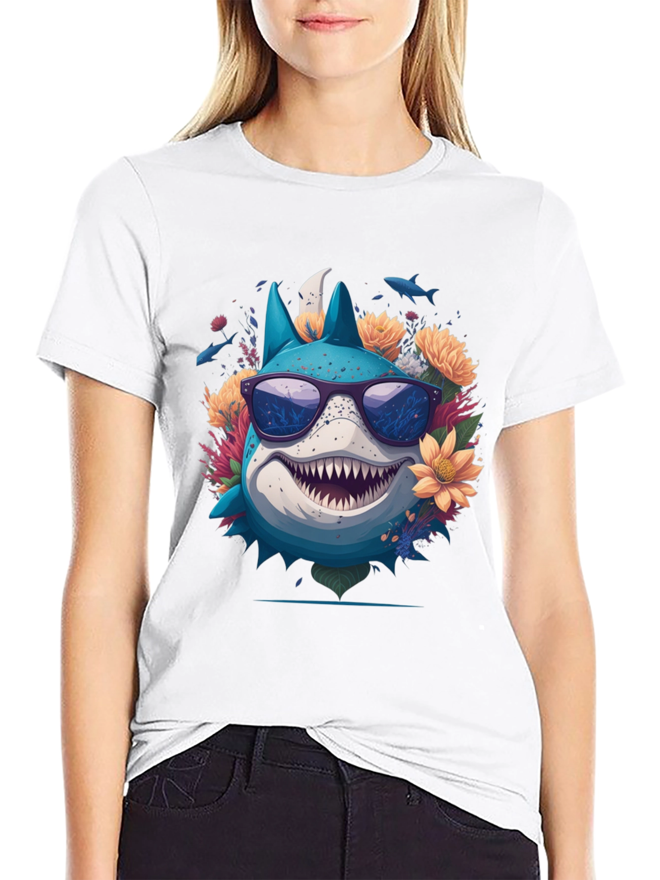 Cool Shark in Sunglasses T-Shirt