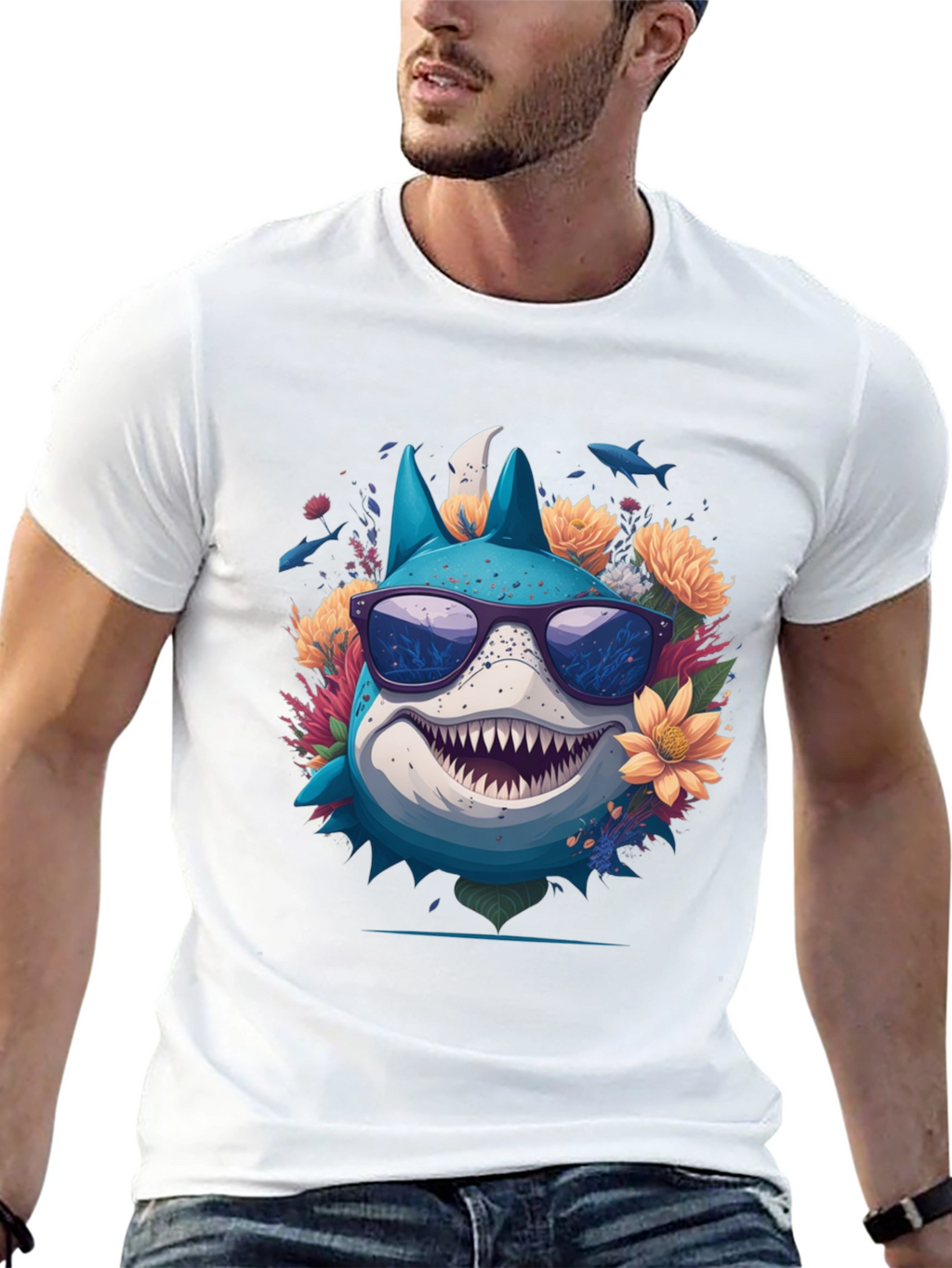 Cool Shark in Sunglasses T-Shirt