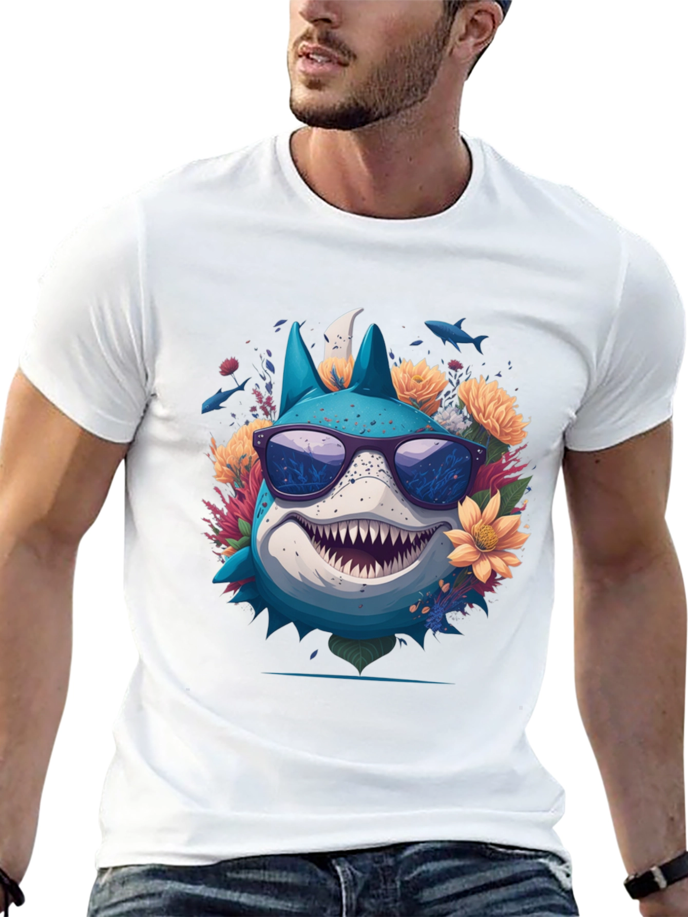 Cool Shark in Sunglasses T-Shirt