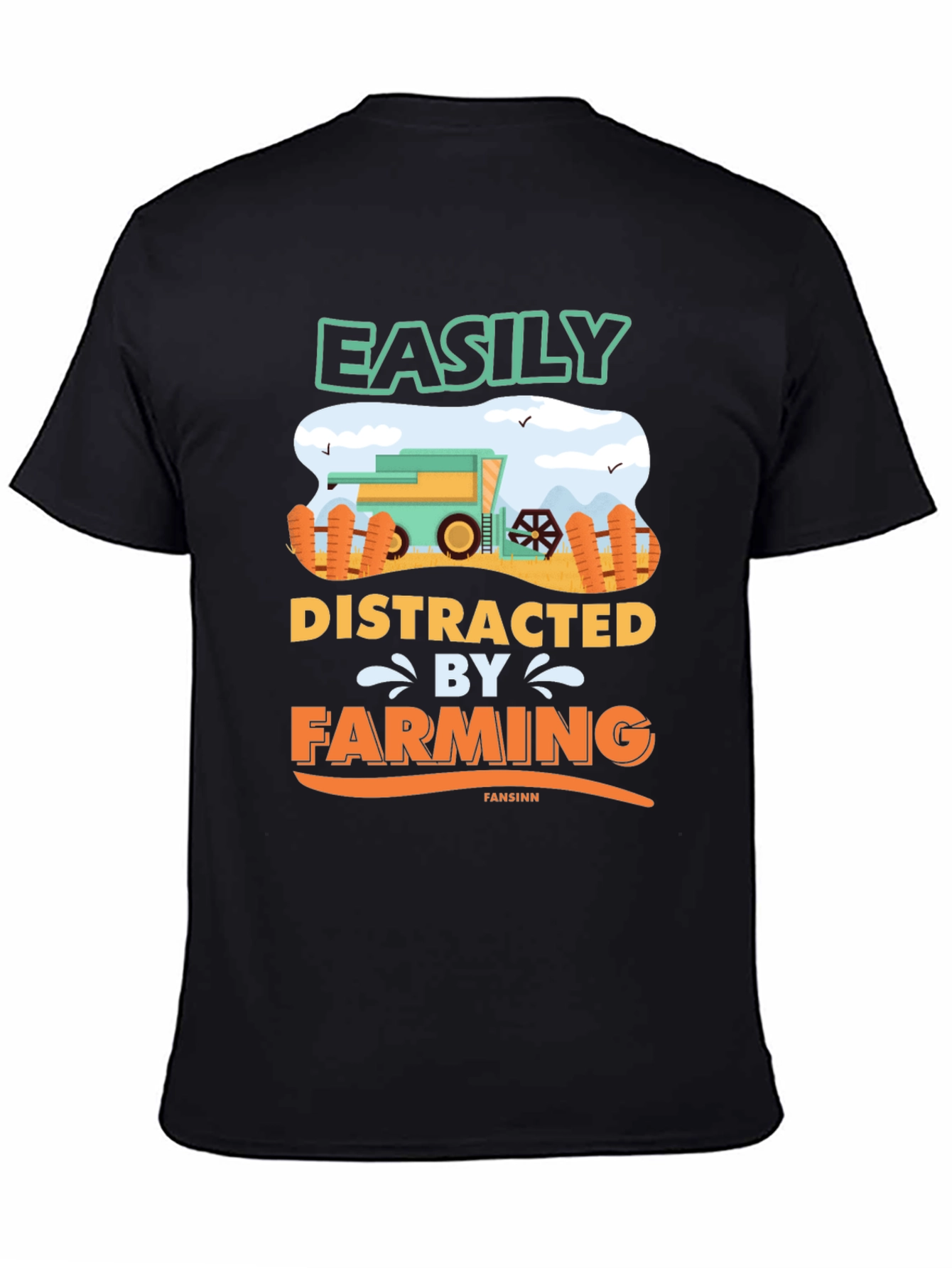 Easily Distracted By Farming T-Shirt