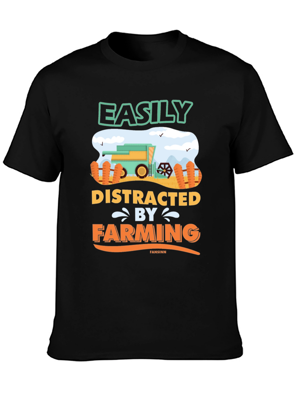 Easily Distracted By Farming T-Shirt