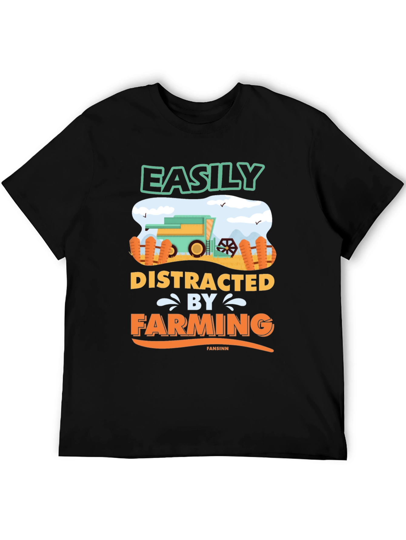 Easily Distracted By Farming T-Shirt