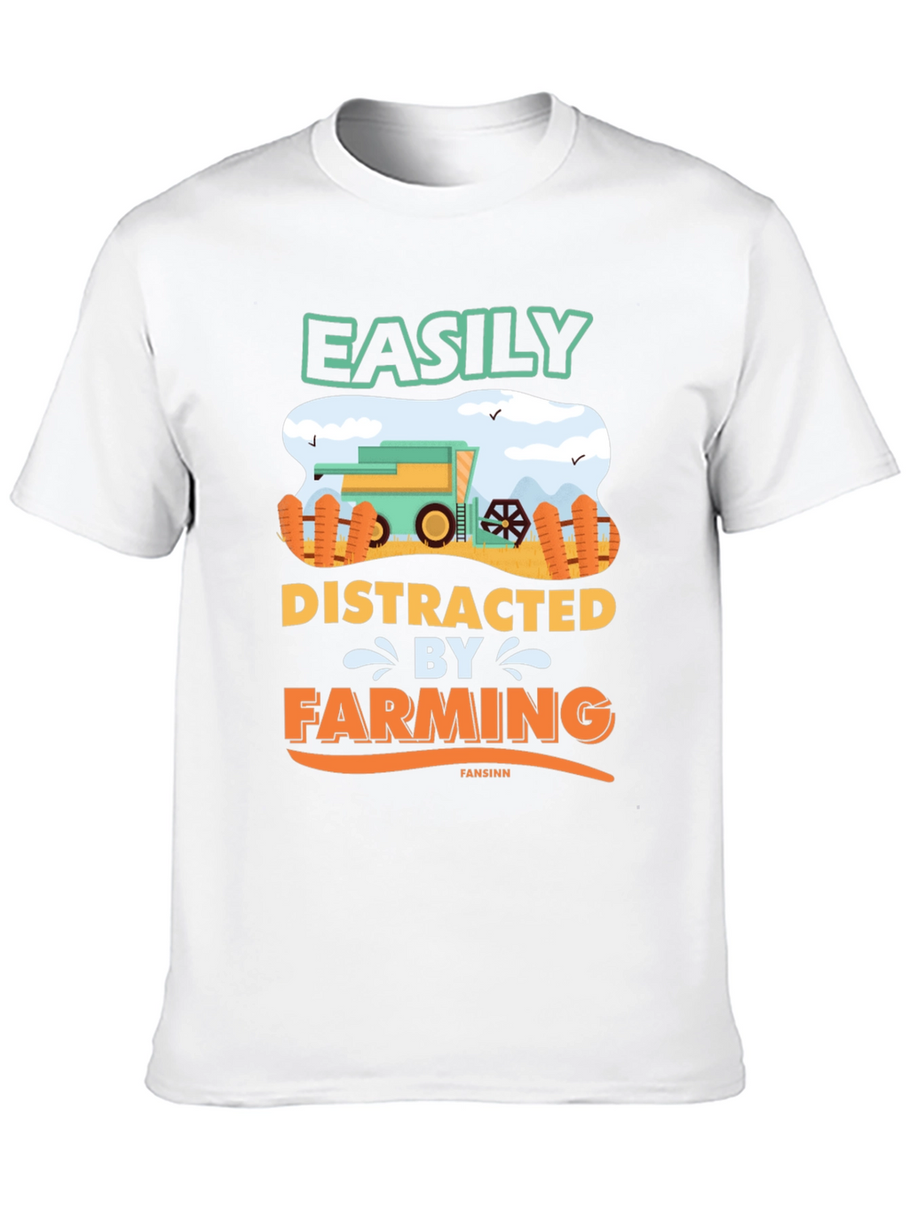 Easily Distracted By Farming T-Shirt