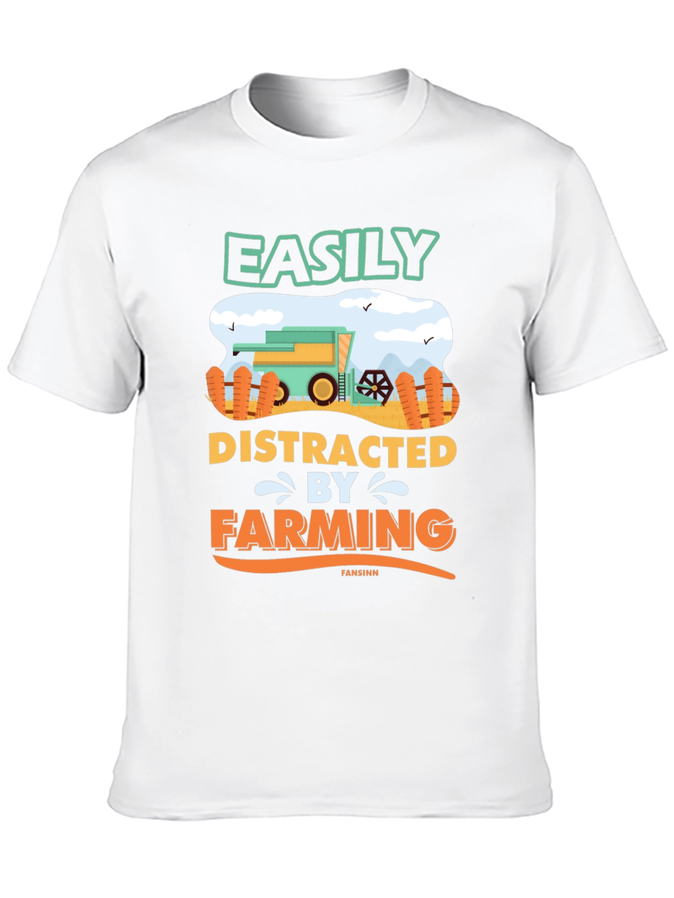 Easily Distracted By Farming T-Shirt