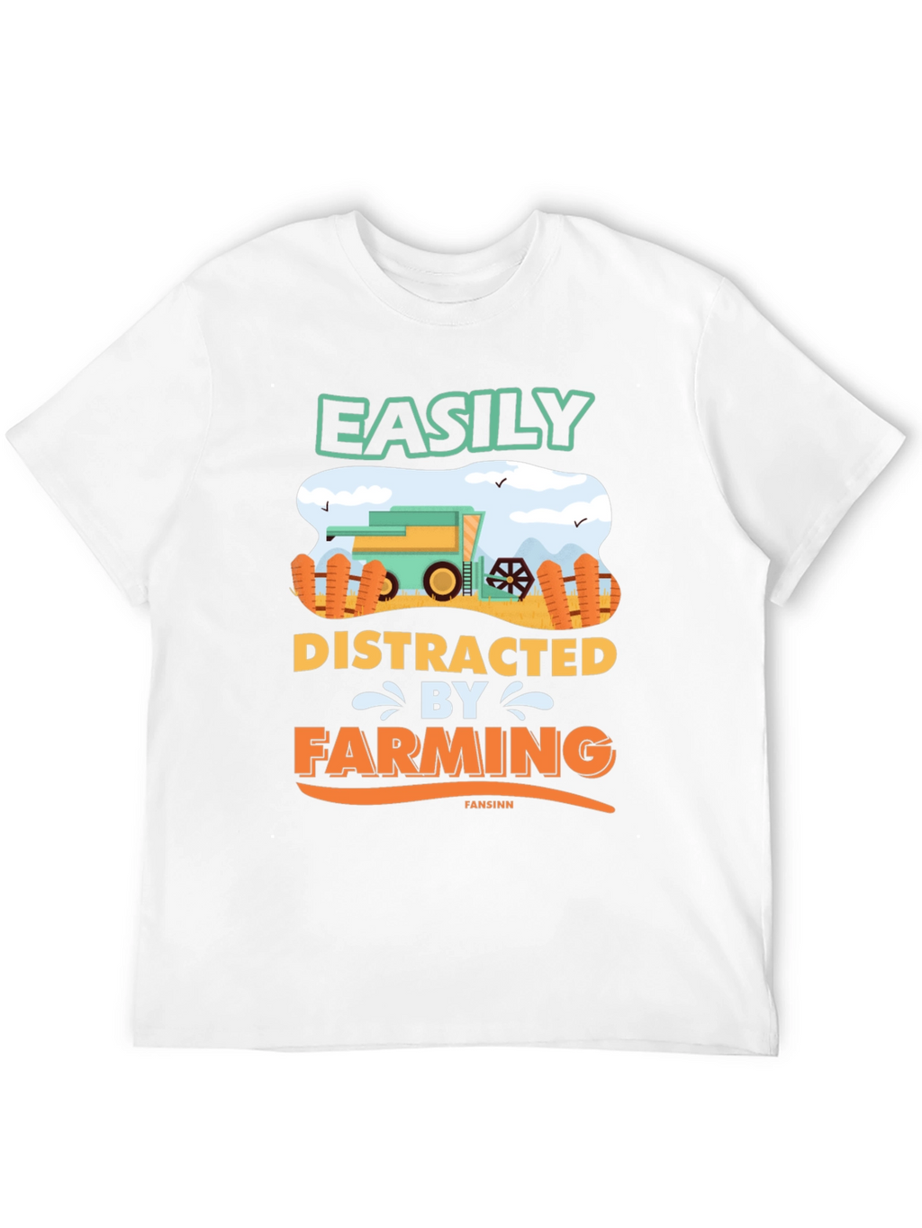 Easily Distracted By Farming T-Shirt