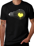 Heart Lightbulb T-Shirt - Express Your Love