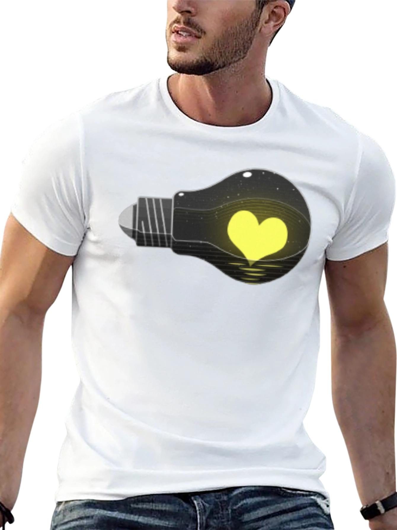 Heart Lightbulb T-Shirt - Express Your Love