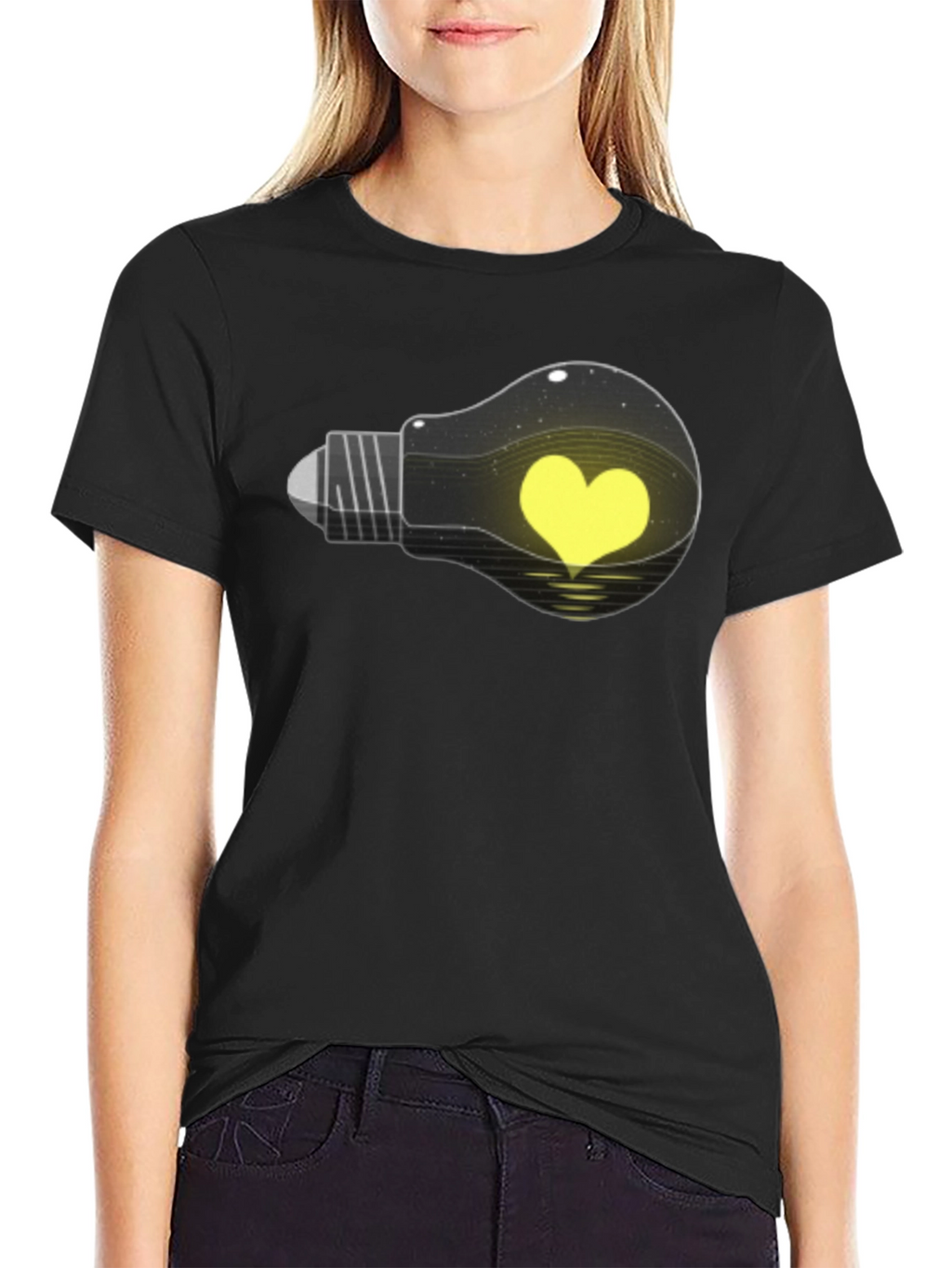 Heart Lightbulb T-Shirt - Express Your Love