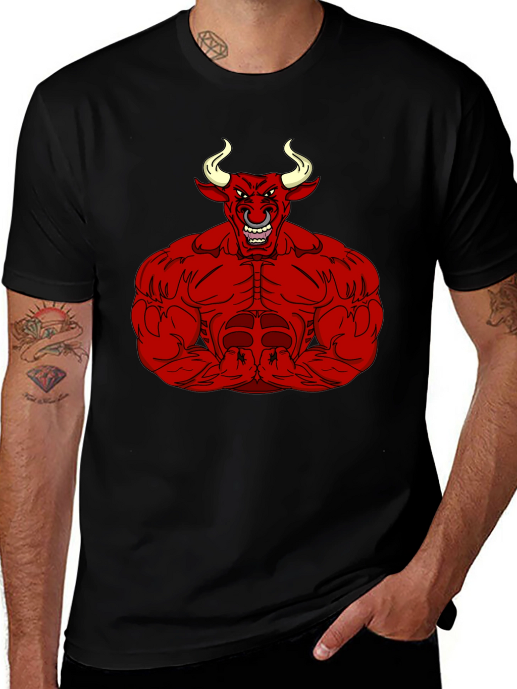 Red Bull Graphic Black T-Shirt - Mens Fashion Tee