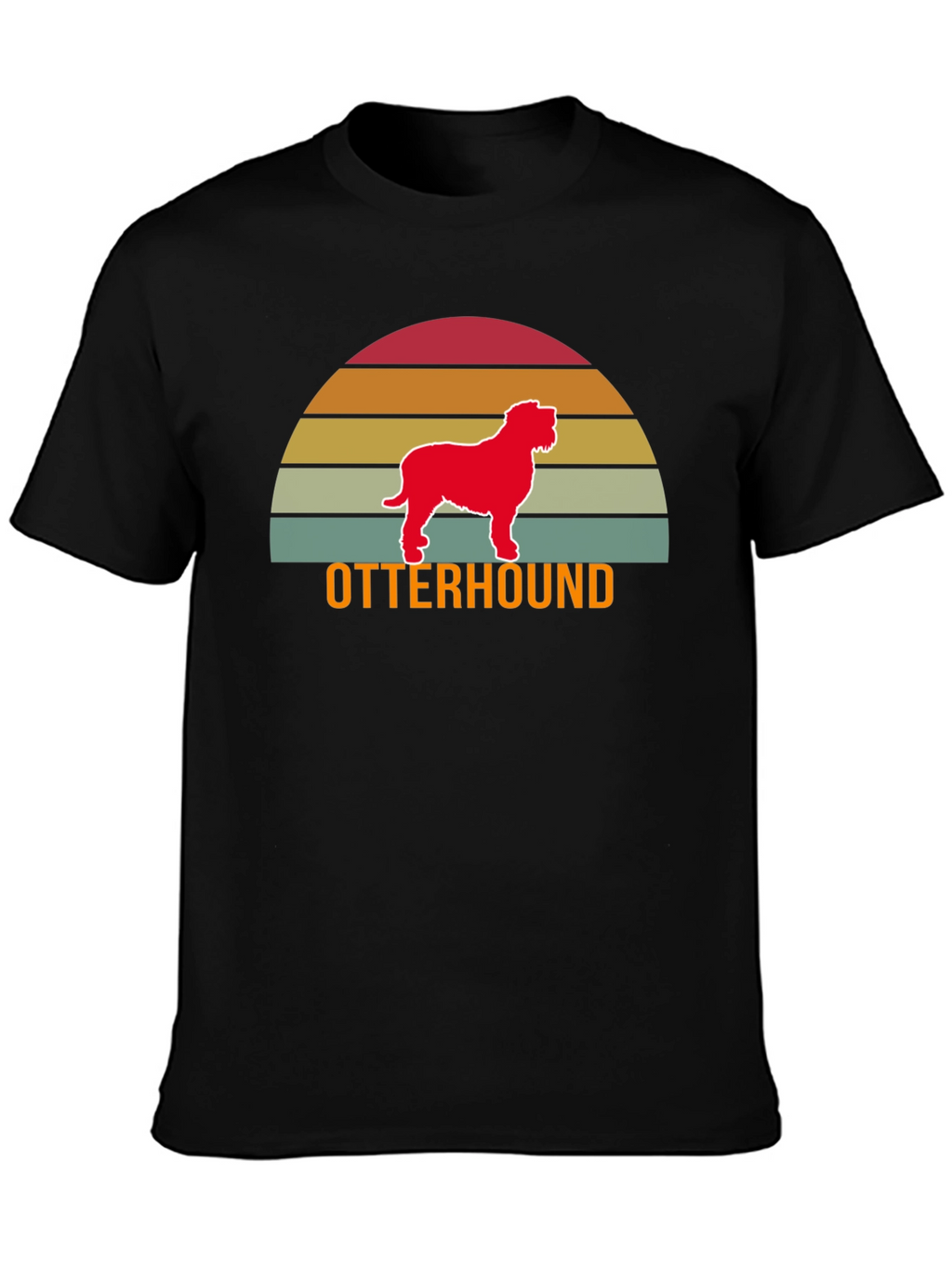 Otterhound Sunset Graphic T-Shirt