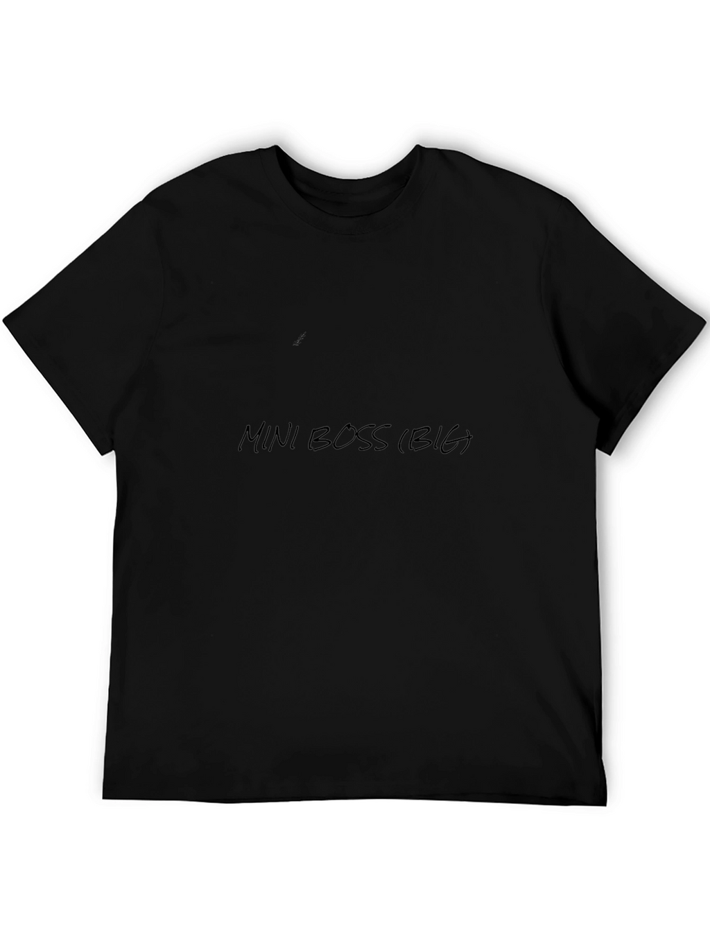 Mens Black Mini Boss (Big) Graphic T-Shirt