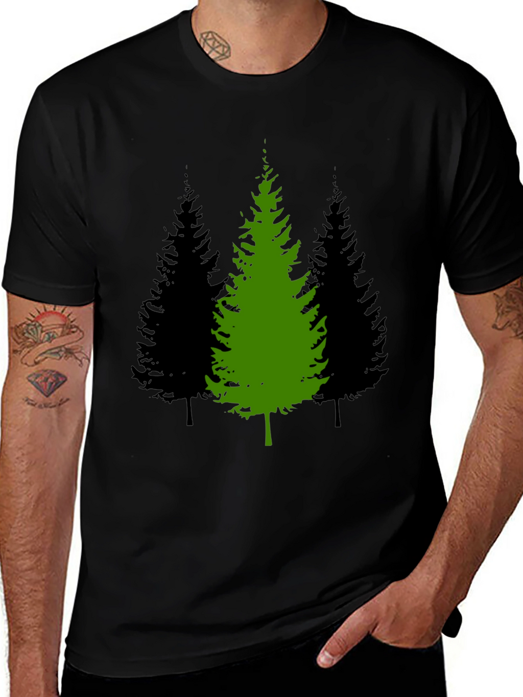 Nature Scene Mens Graphic T-Shirt