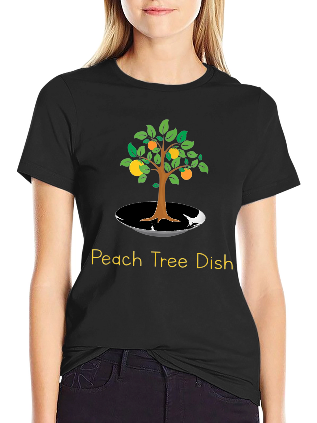Peach Tree Dish T-Shirt - Unique Graphic Tee
