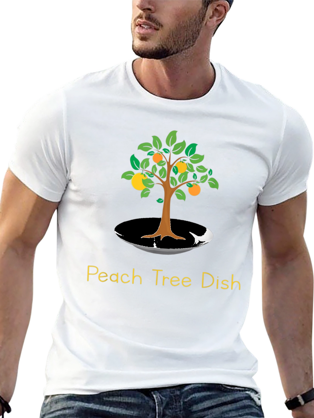 Peach Tree Dish T-Shirt - Unique Graphic Tee