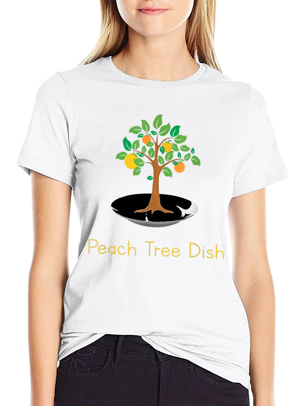 Peach Tree Dish T-Shirt - Unique Graphic Tee