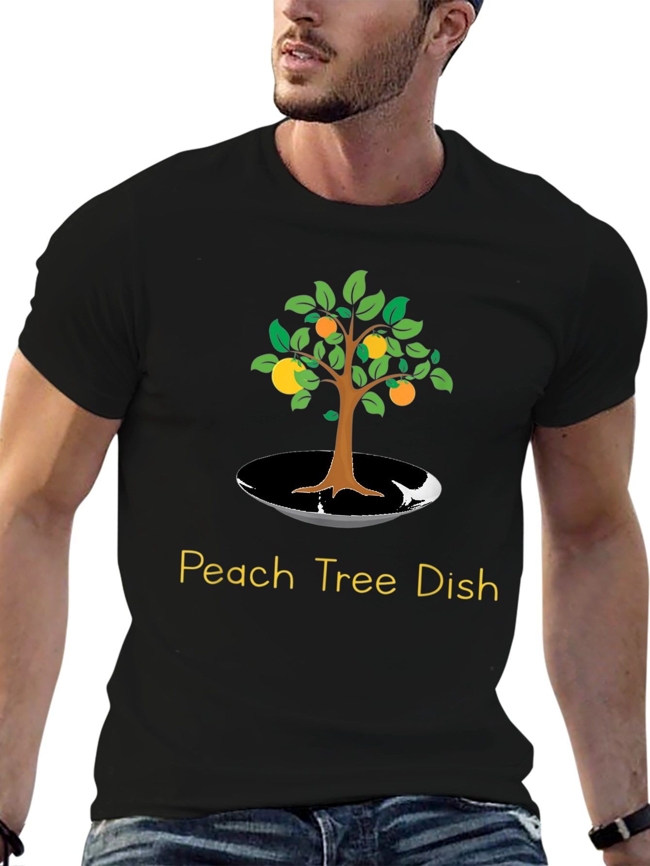 Peach Tree Dish T-Shirt - Unique Graphic Tee