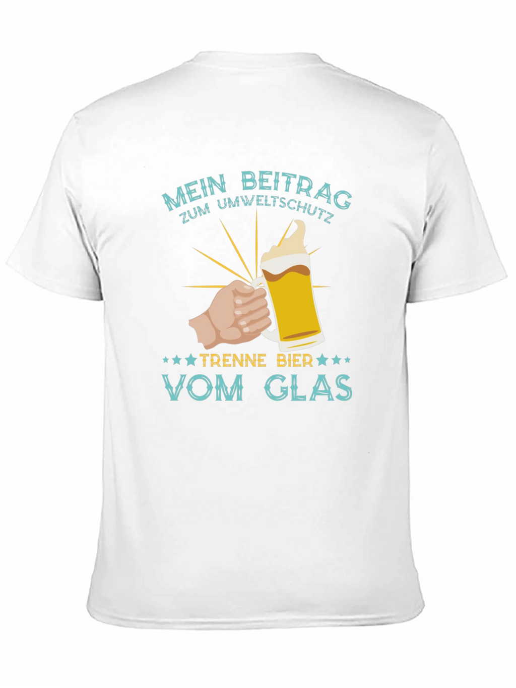 Mens Mein Beitrag Zum Umweltschutz Beer T-Shirt