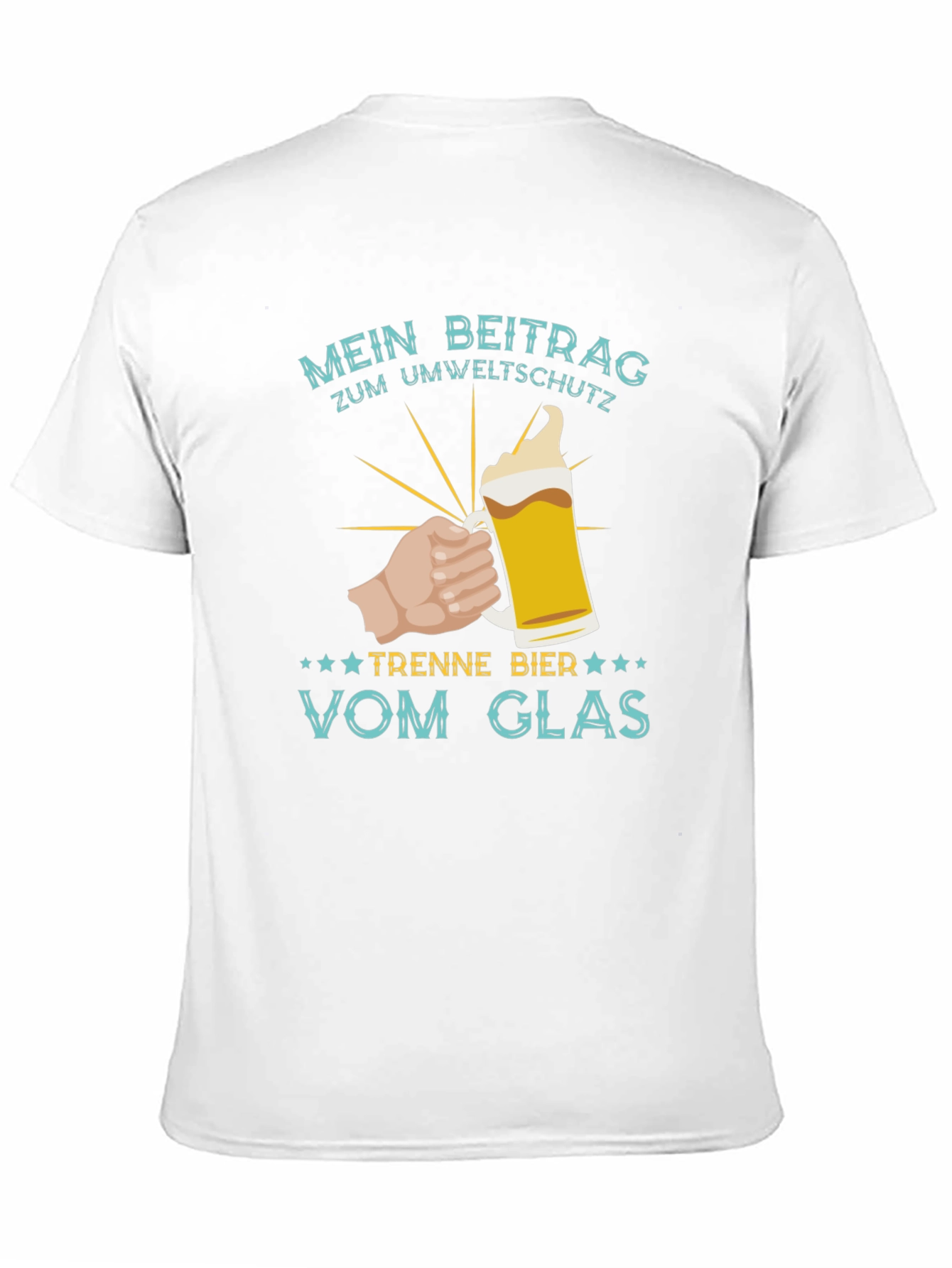 Mens Mein Beitrag Zum Umweltschutz Beer T-Shirt