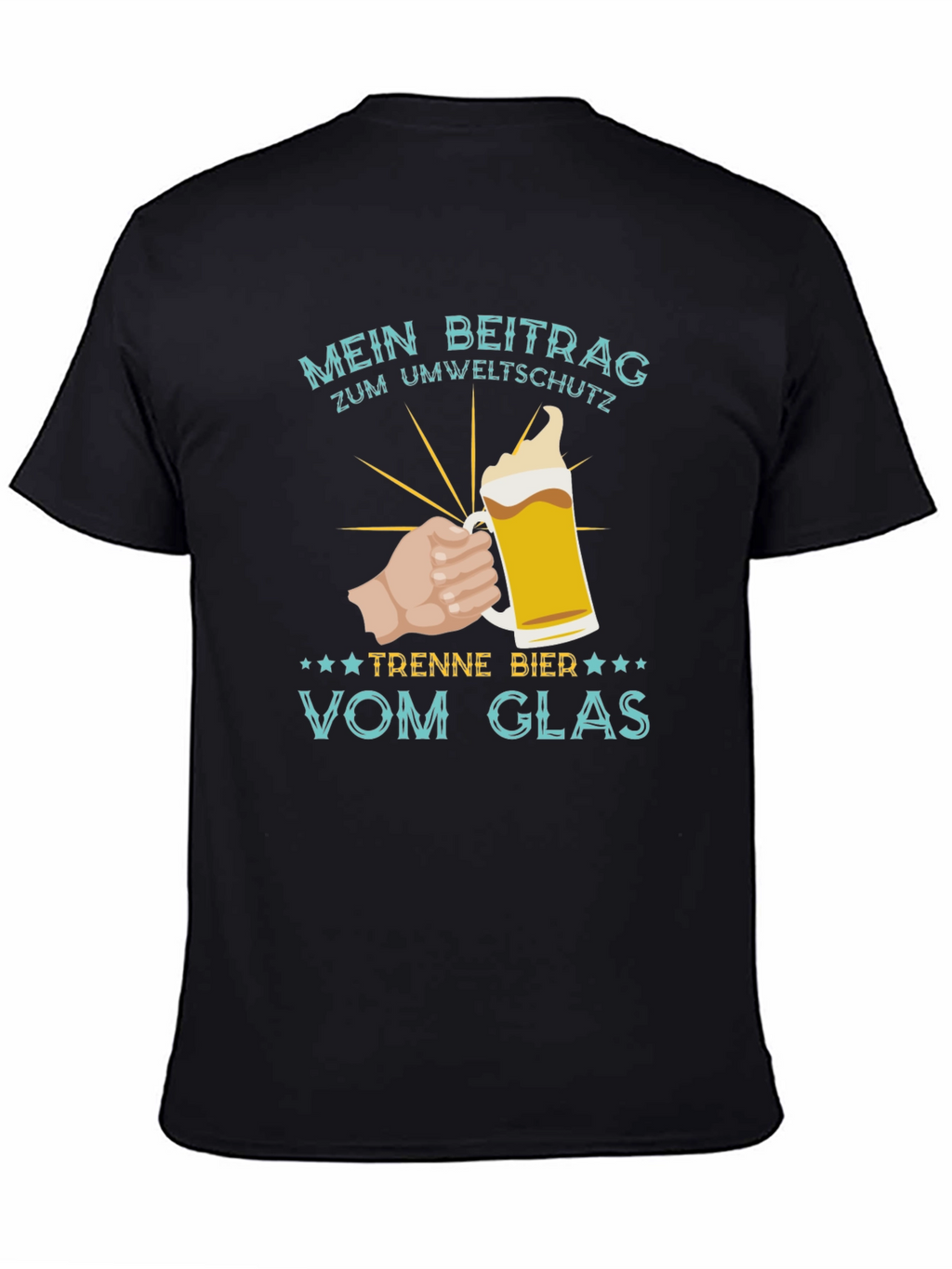 Mens Mein Beitrag Zum Umweltschutz Beer T-Shirt