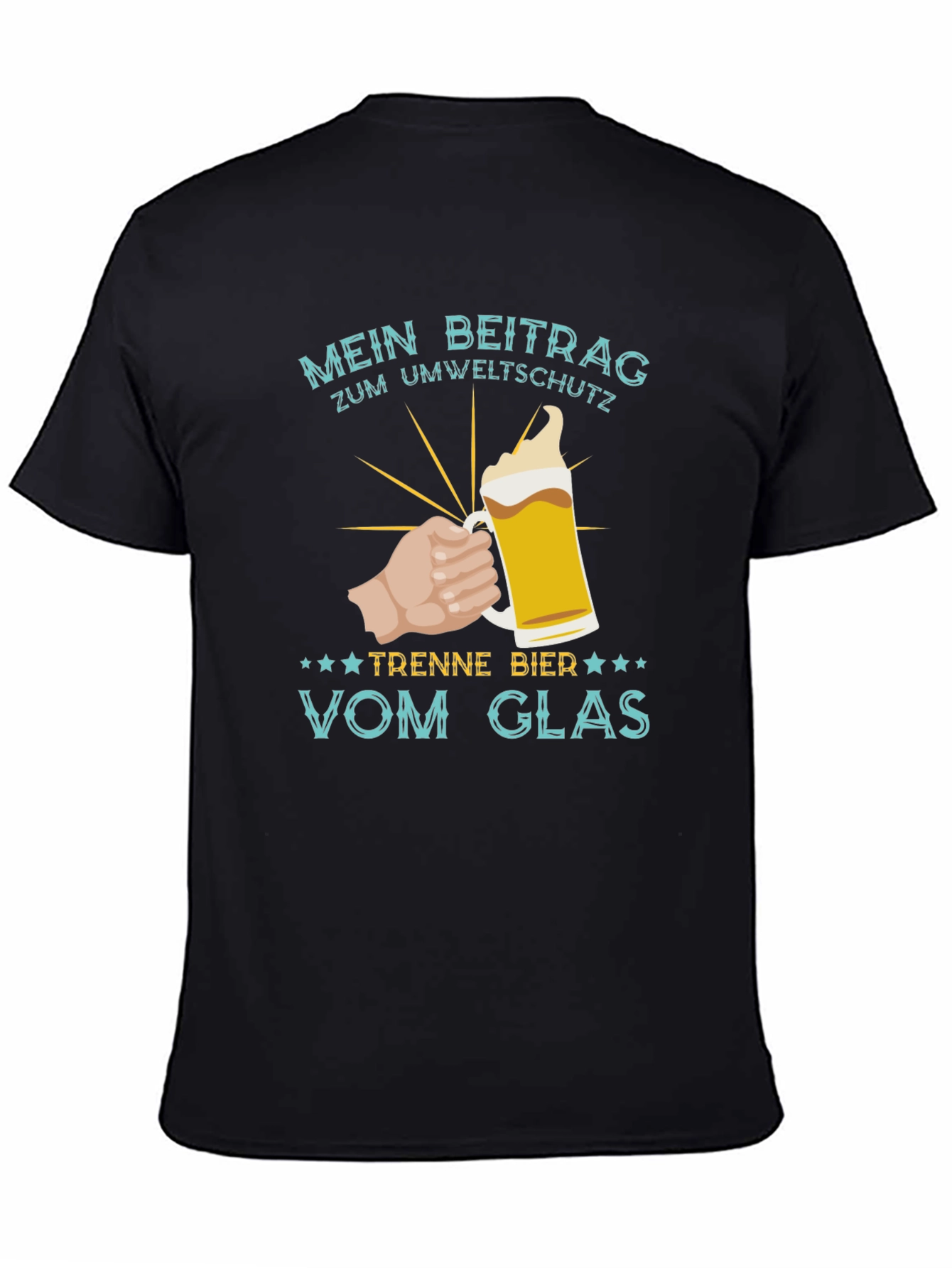 Mens Mein Beitrag Zum Umweltschutz Beer T-Shirt
