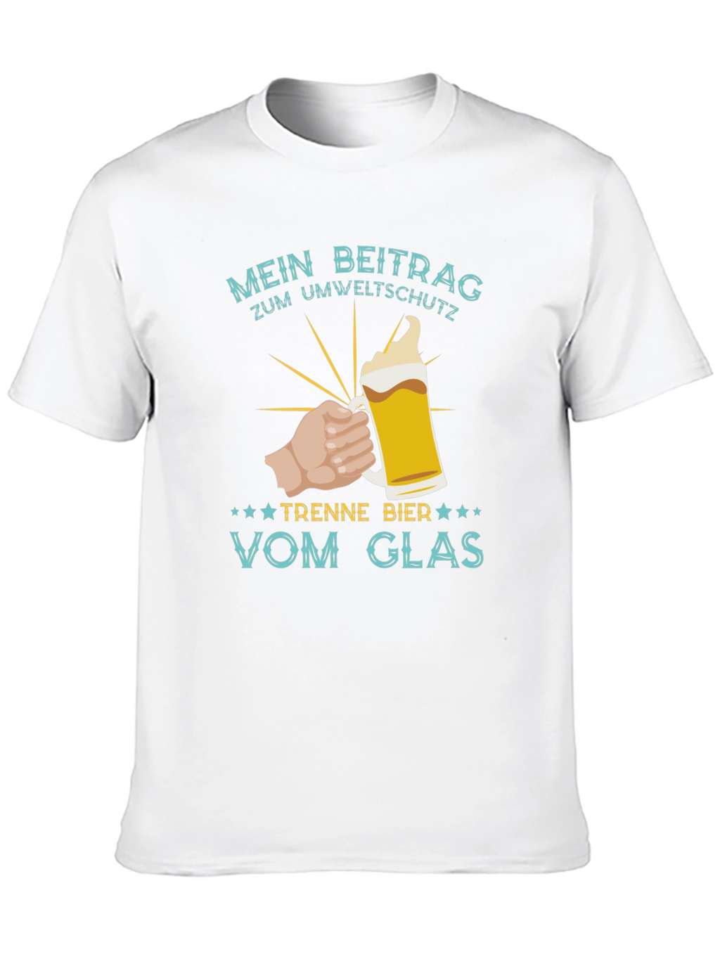 Mens Mein Beitrag Zum Umweltschutz Beer T-Shirt