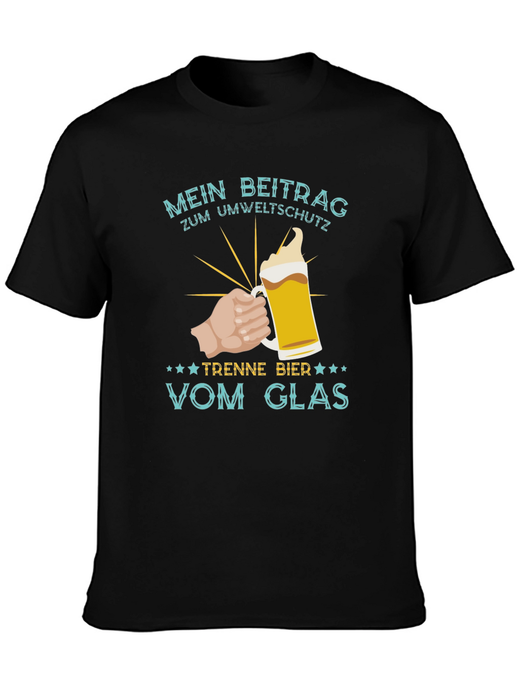 Mens Mein Beitrag Zum Umweltschutz Beer T-Shirt
