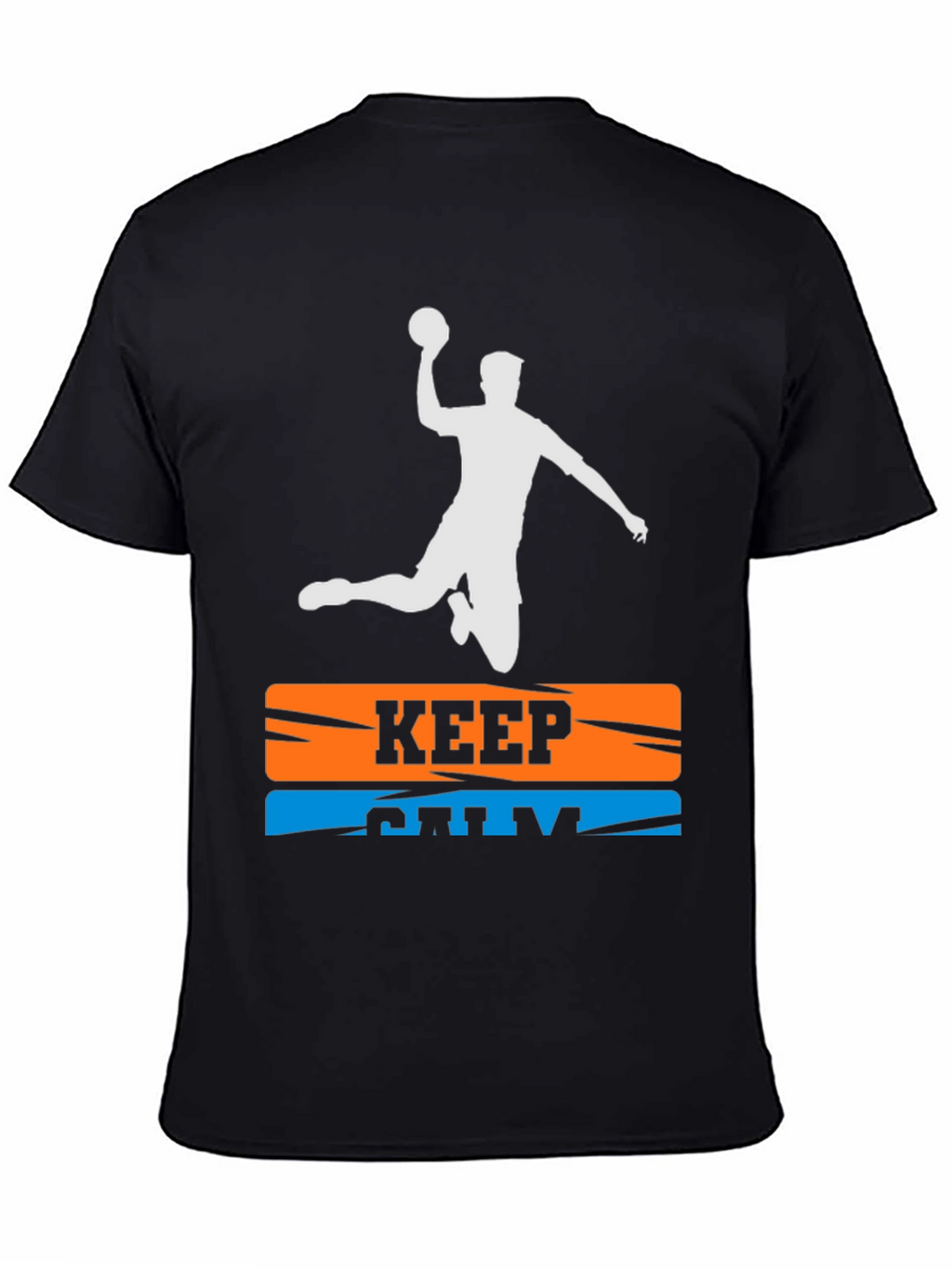 Keep Calm Handball T-Shirt - Player Silhouette Graphic Tee