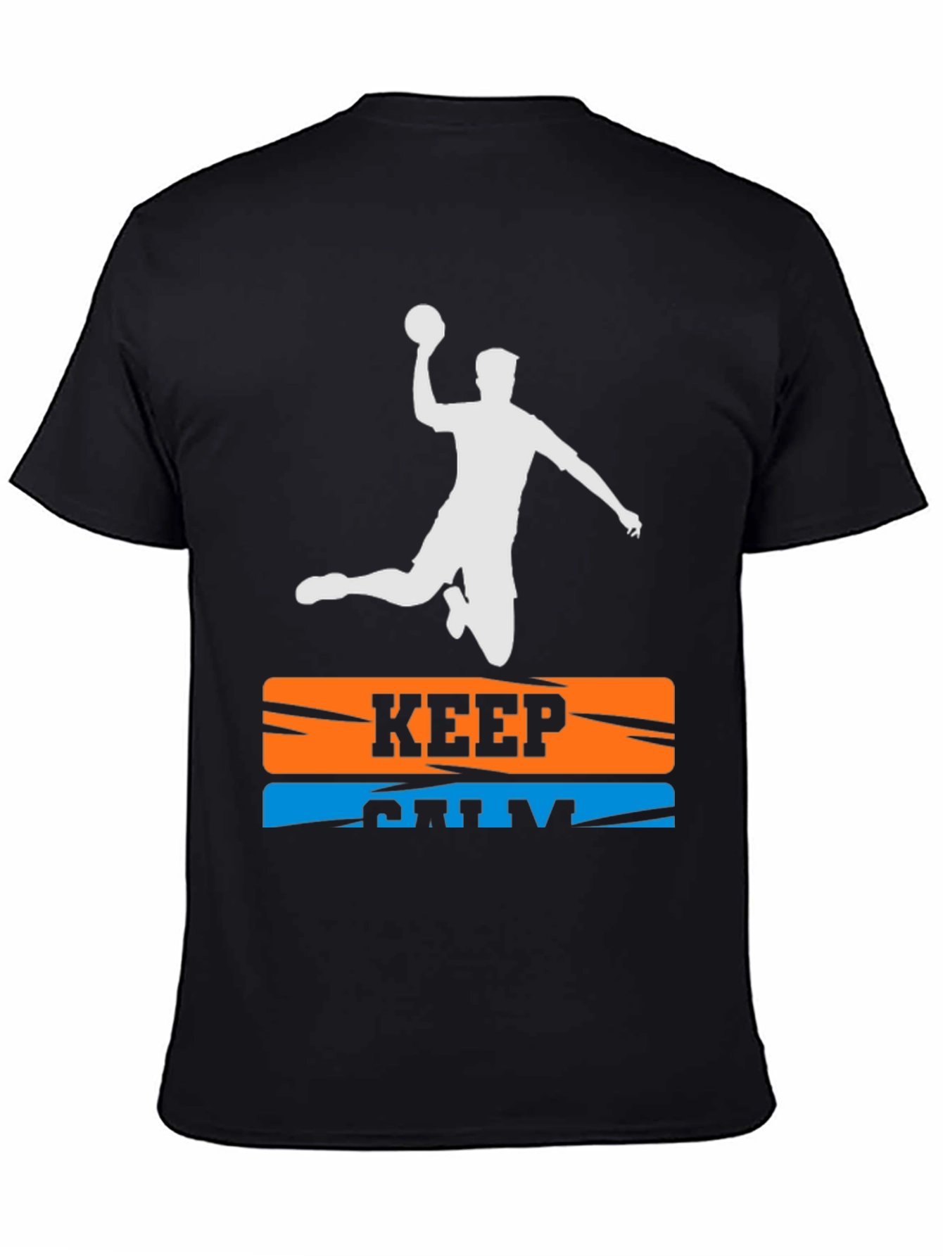 Keep Calm Handball T-Shirt - Player Silhouette Graphic Tee