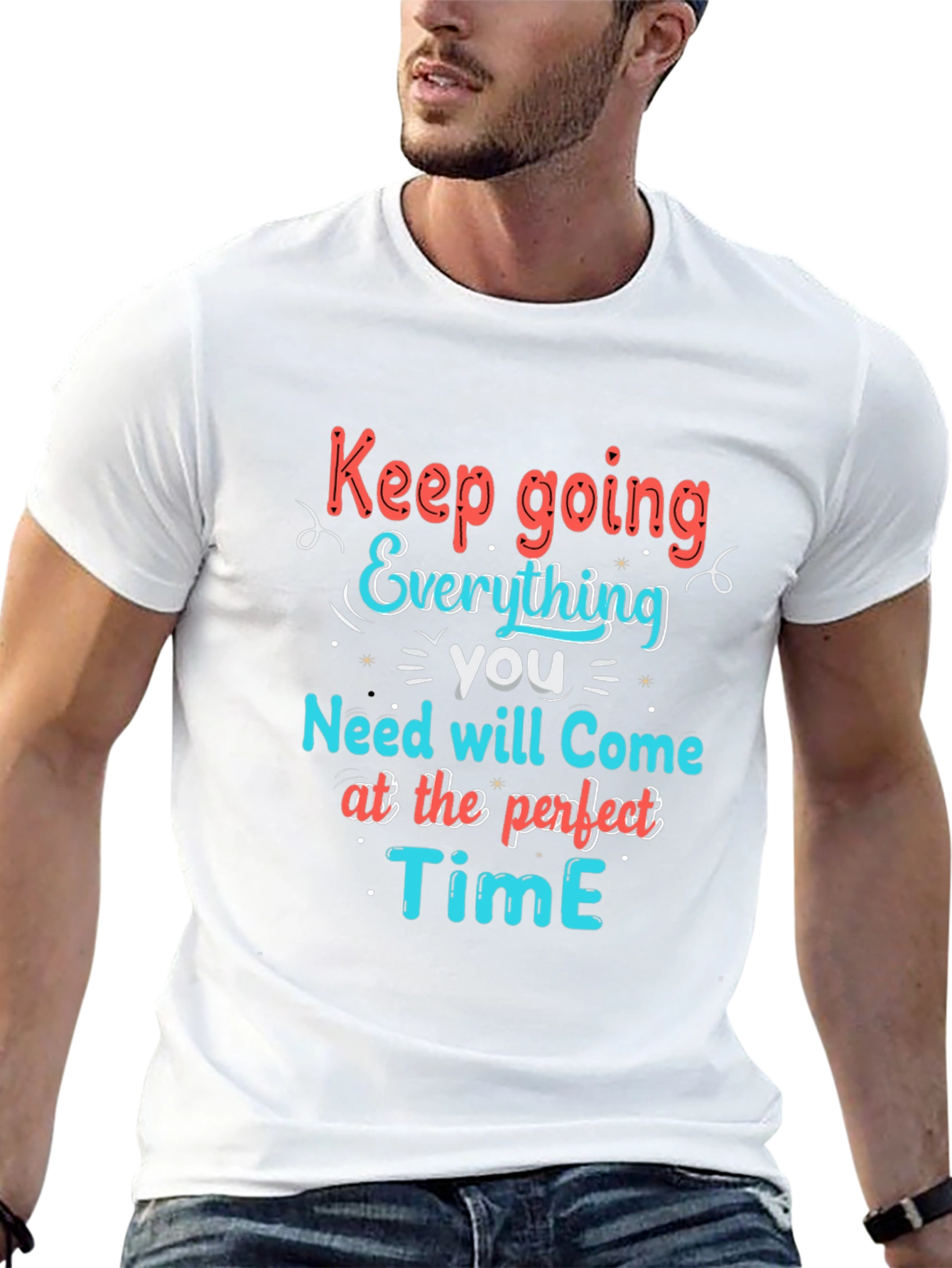 Inspirational Graphic T-Shirt - Keep Going