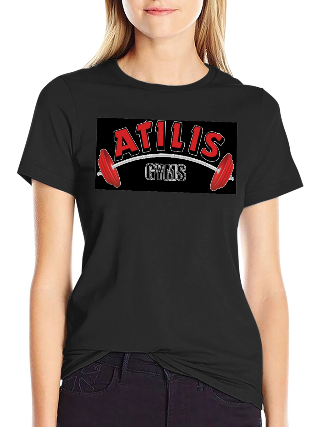 Atilis Gyms Black T-Shirt - Weightlifting Apparel