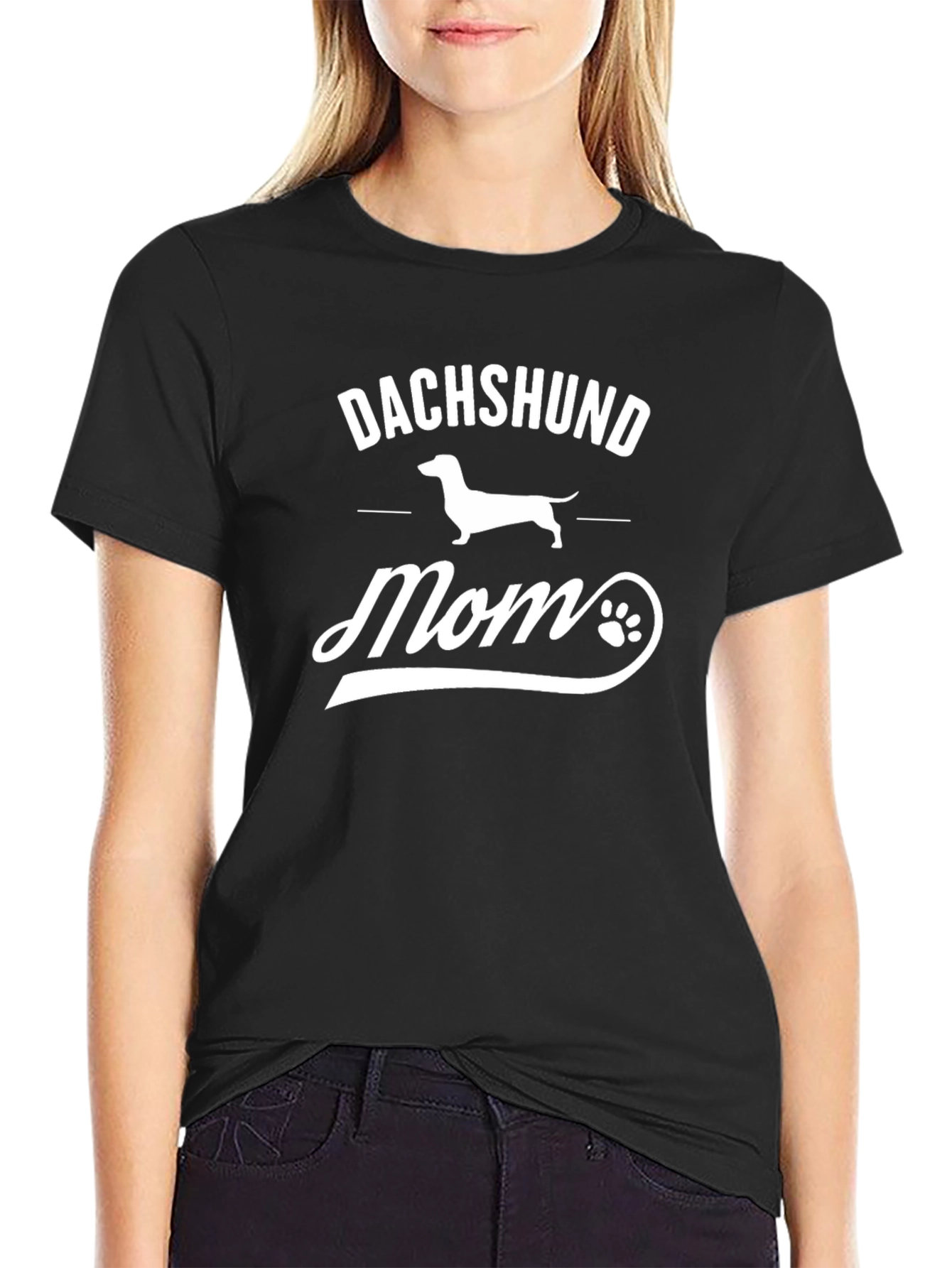 Dachshund Mom Graphic T-Shirt Dog Lover Tee