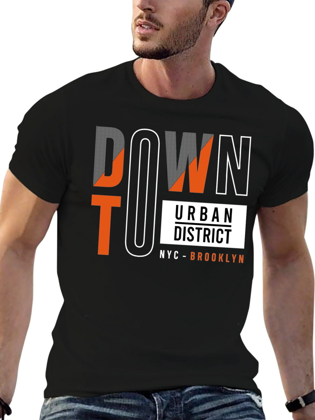 Downtown Urban District Graphic Tee - NYC Brooklyn