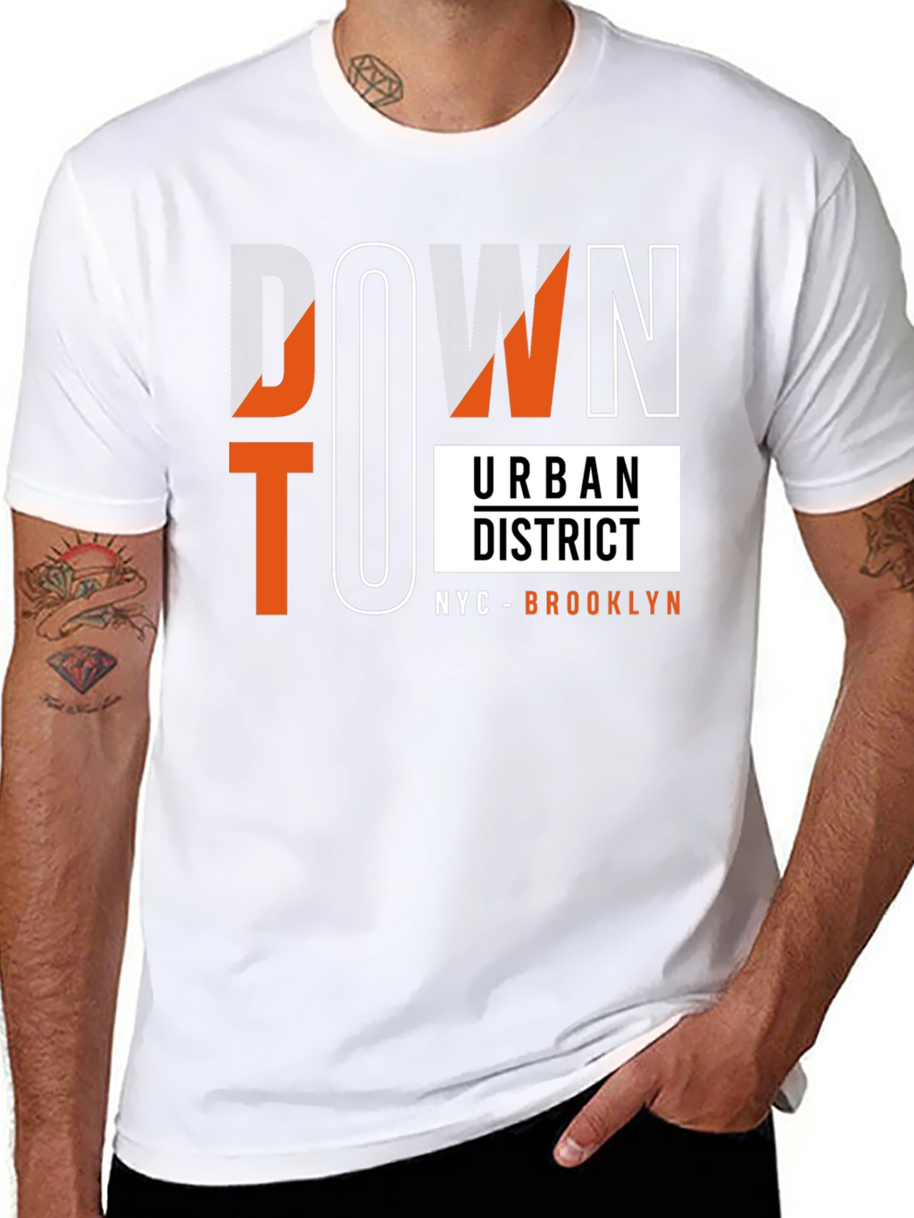 Downtown Urban District Graphic Tee - NYC Brooklyn