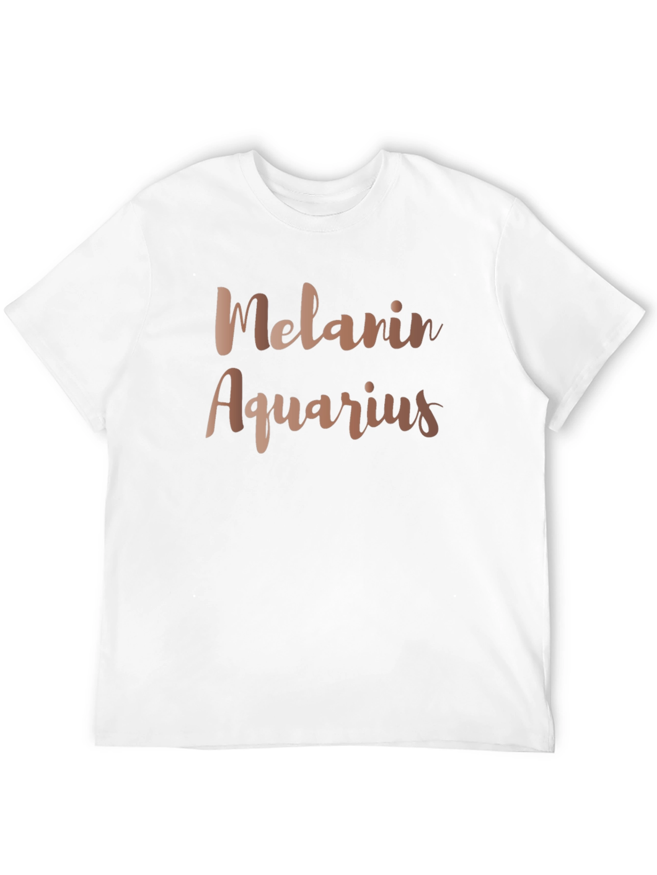 Melanin Aquarius Zodiac Black T-Shirt