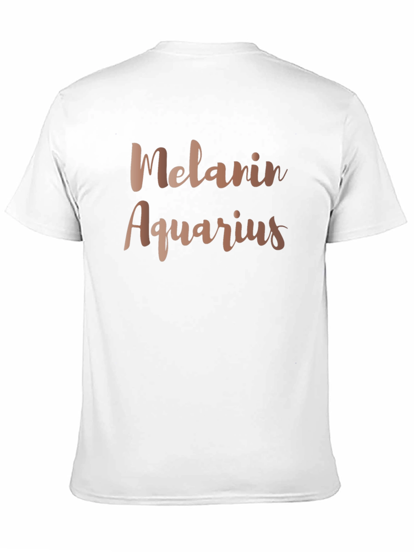 Melanin Aquarius Zodiac Black T-Shirt