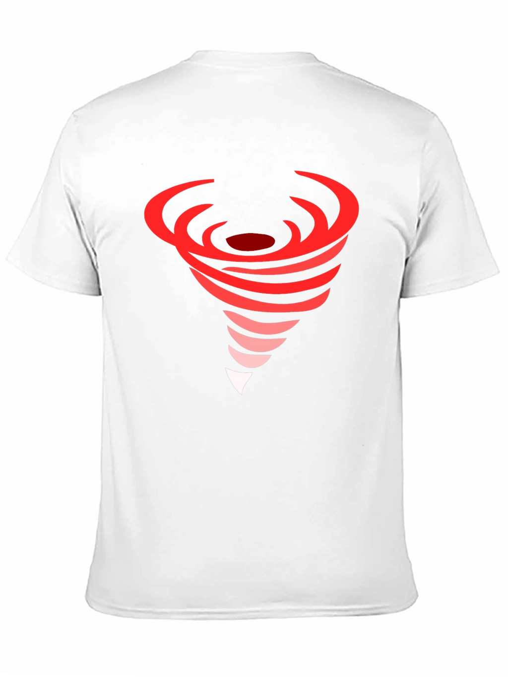 Red Tornado Graphic Black T-Shirt