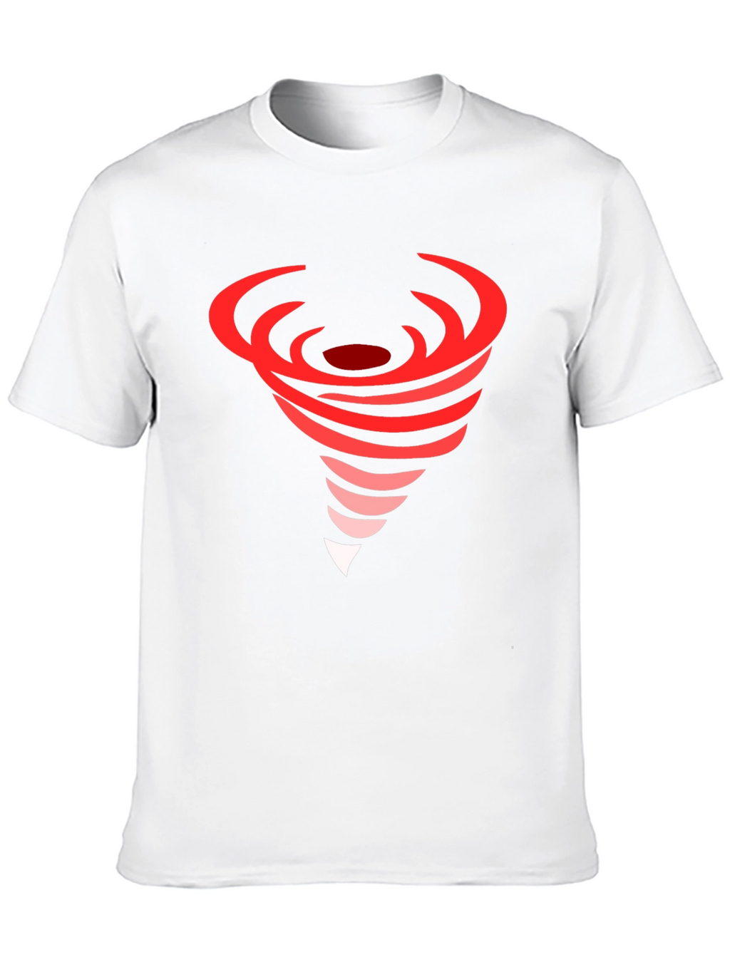 Red Tornado Graphic Black T-Shirt