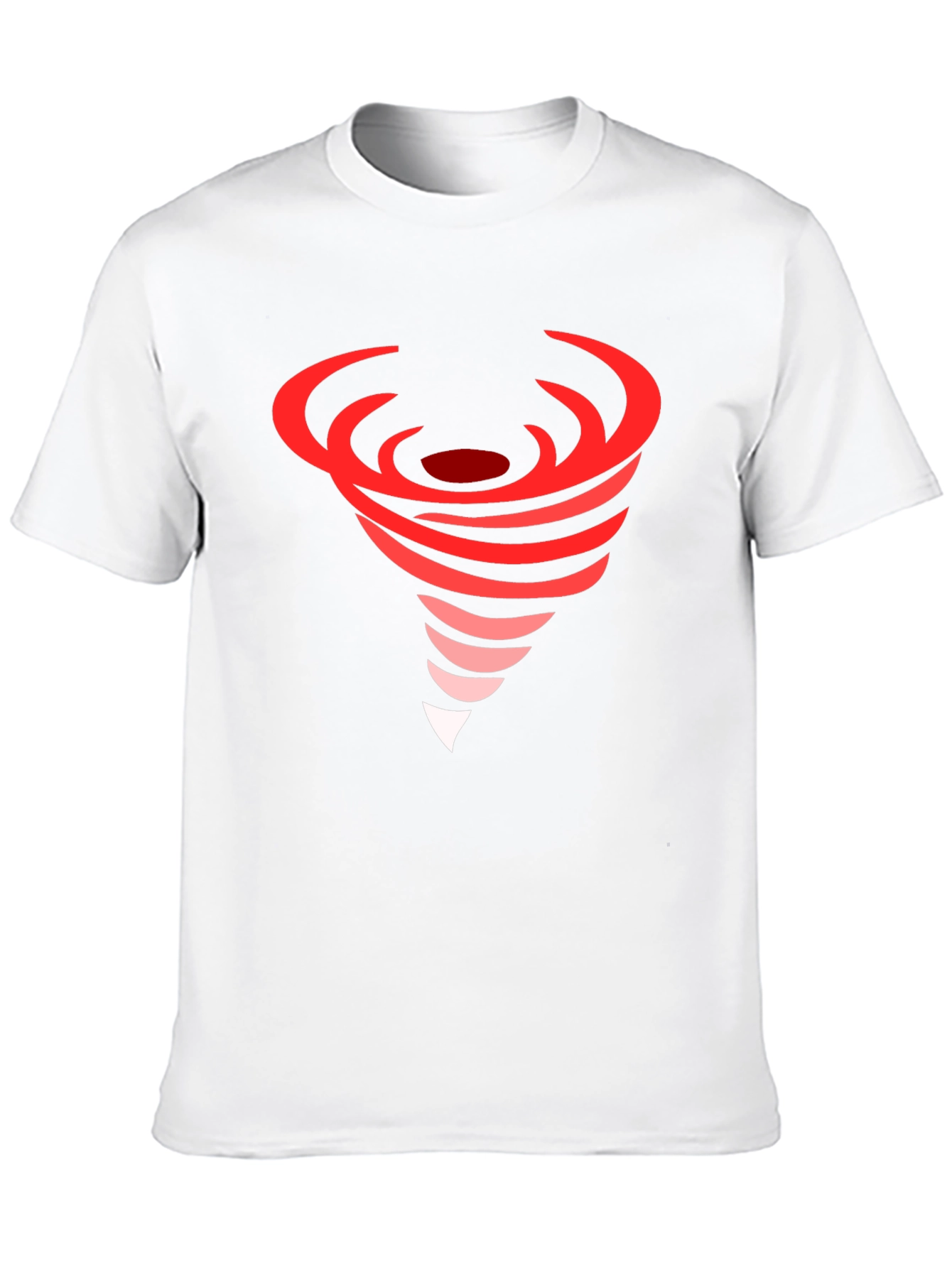 Red Tornado Graphic Black T-Shirt