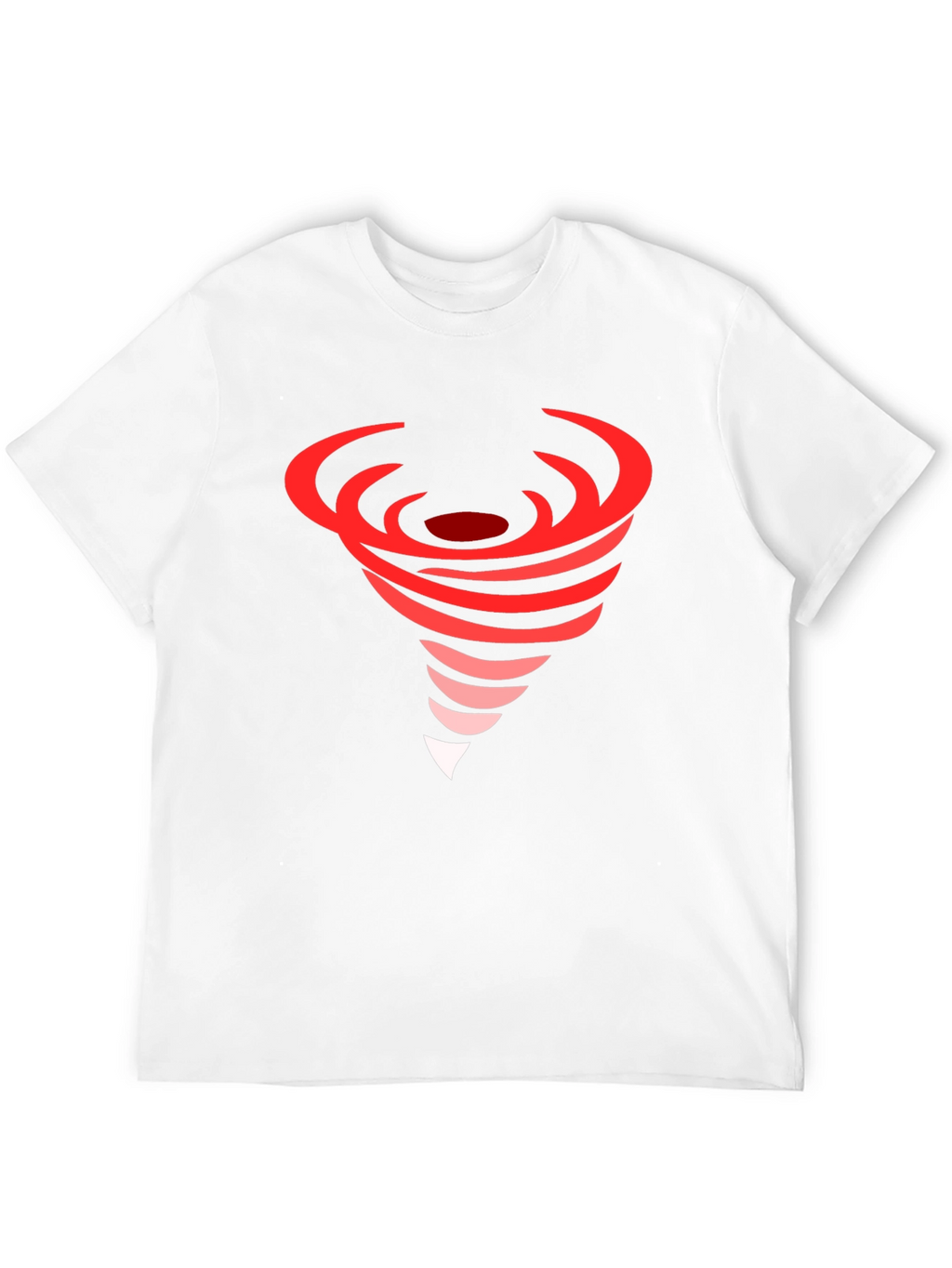 Red Tornado Graphic Black T-Shirt
