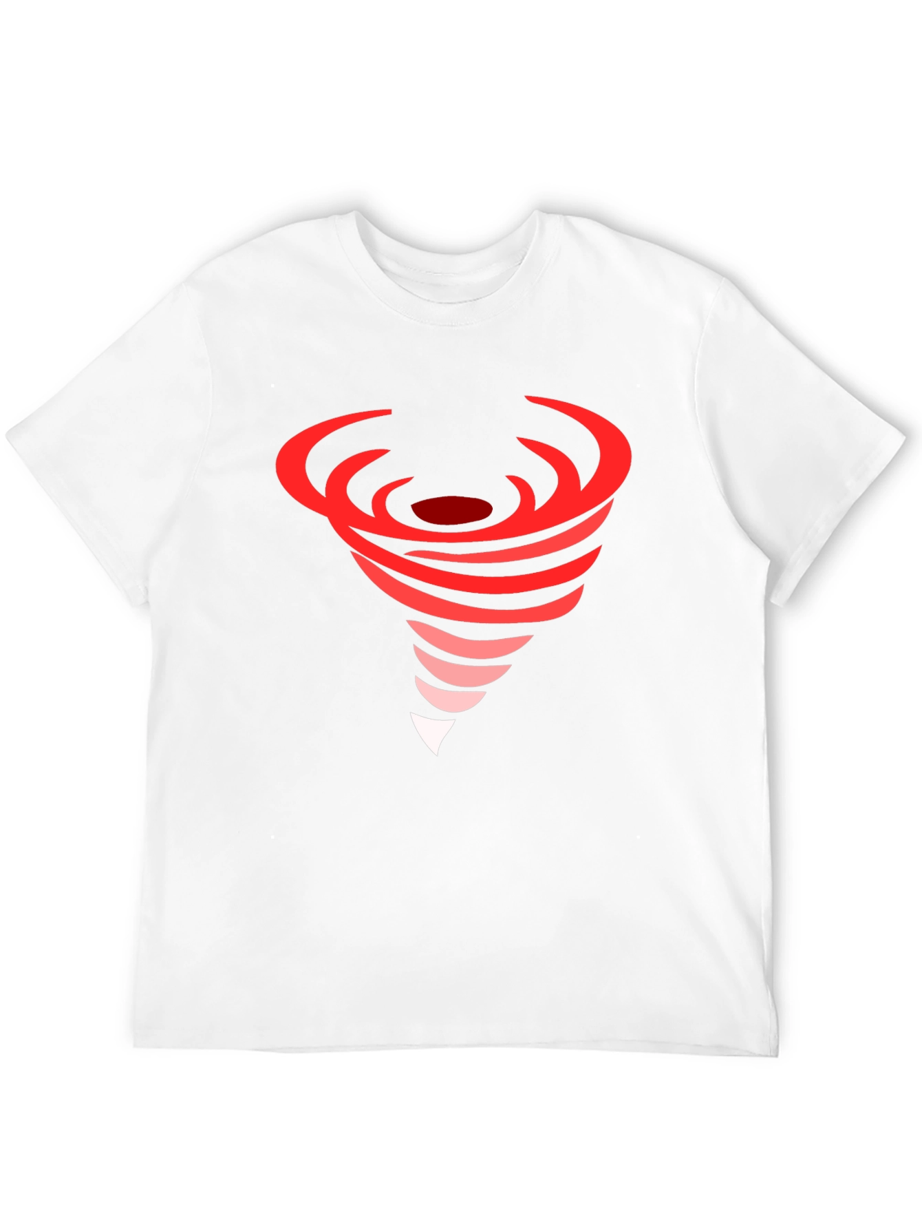 Red Tornado Graphic Black T-Shirt
