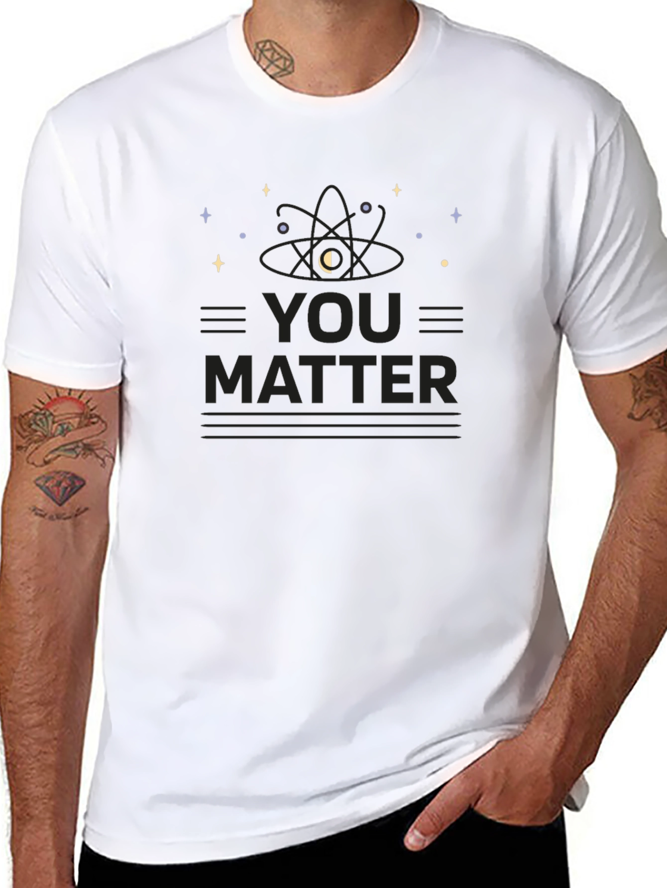 You Matter Science T-Shirt - Black Cotton Blend